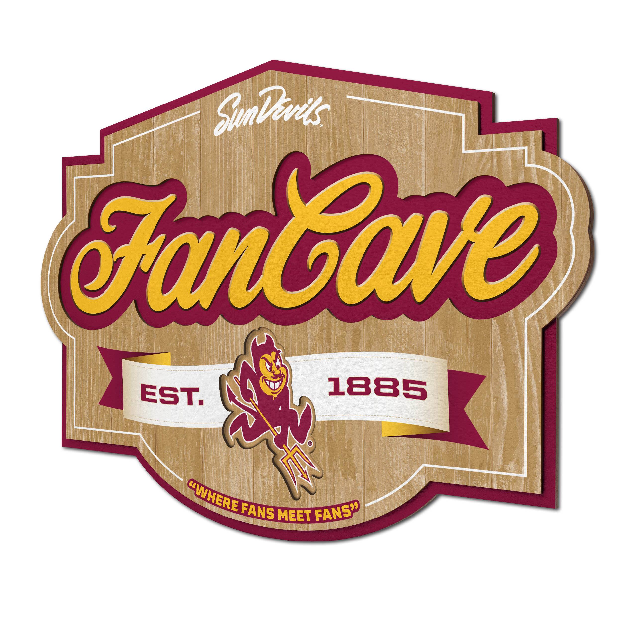 NCAA Fan Cave Sign