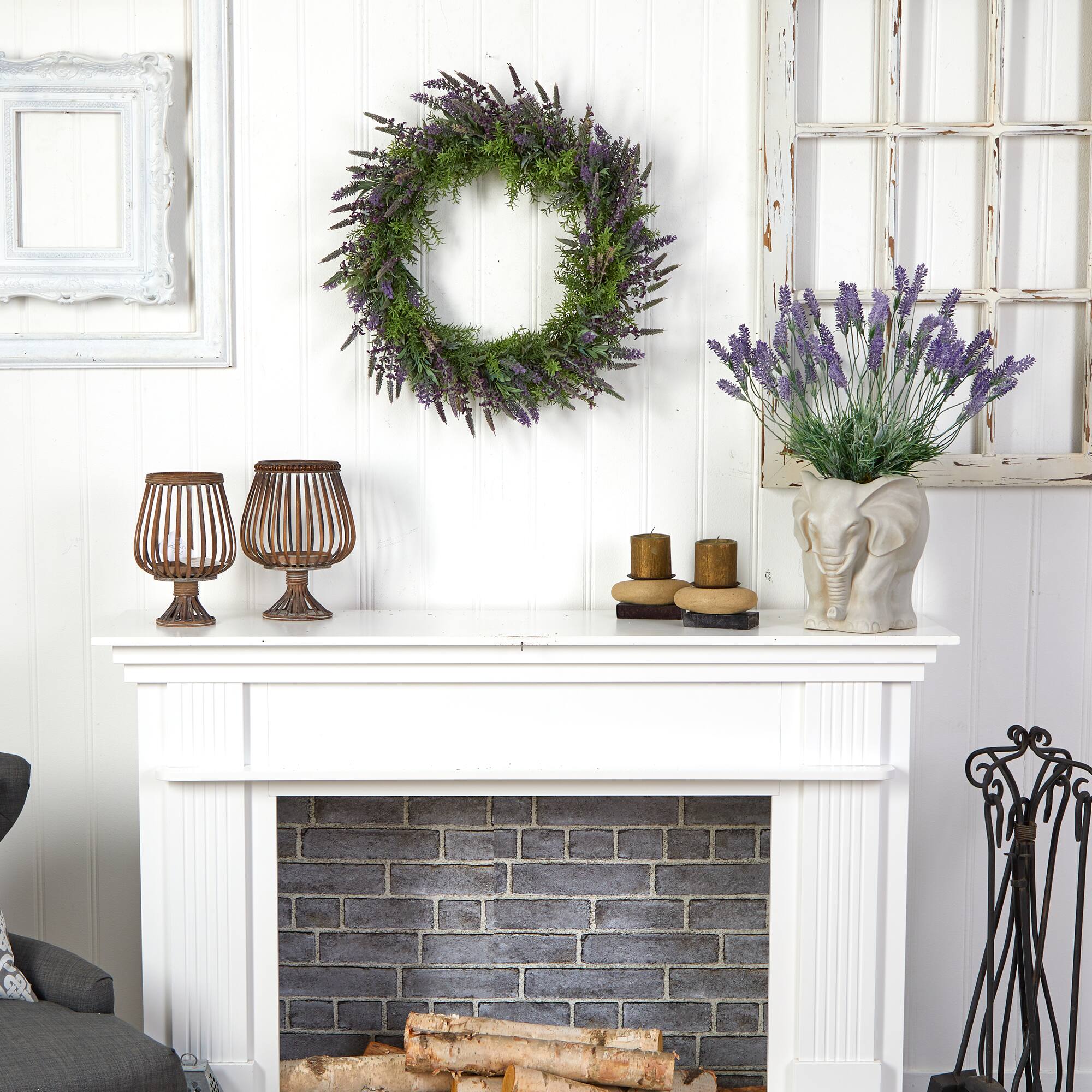 24" Lavender Wreath