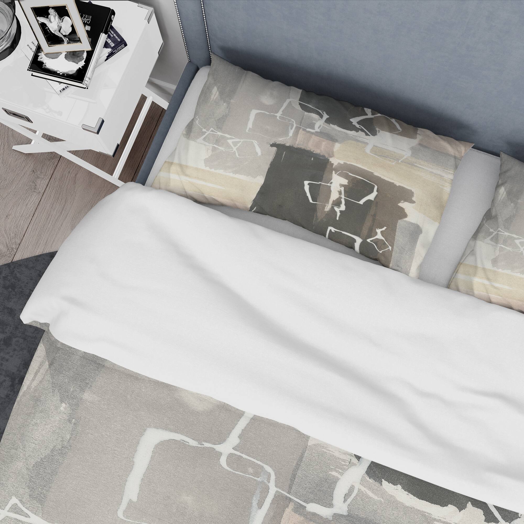 Designart 'Glam Dancing shape I' Glam Bedding Set - Duvet Cover & Shams