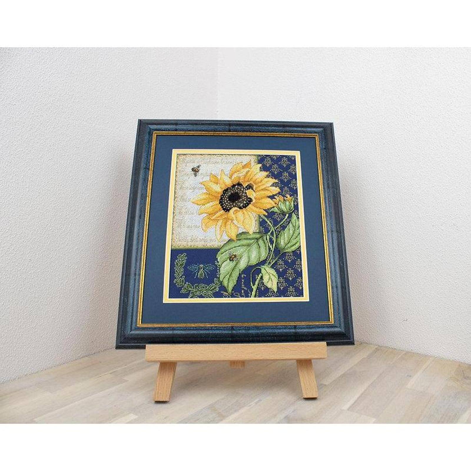 LetiStitch Sunflower Melody Counted Cross Stitch Kit