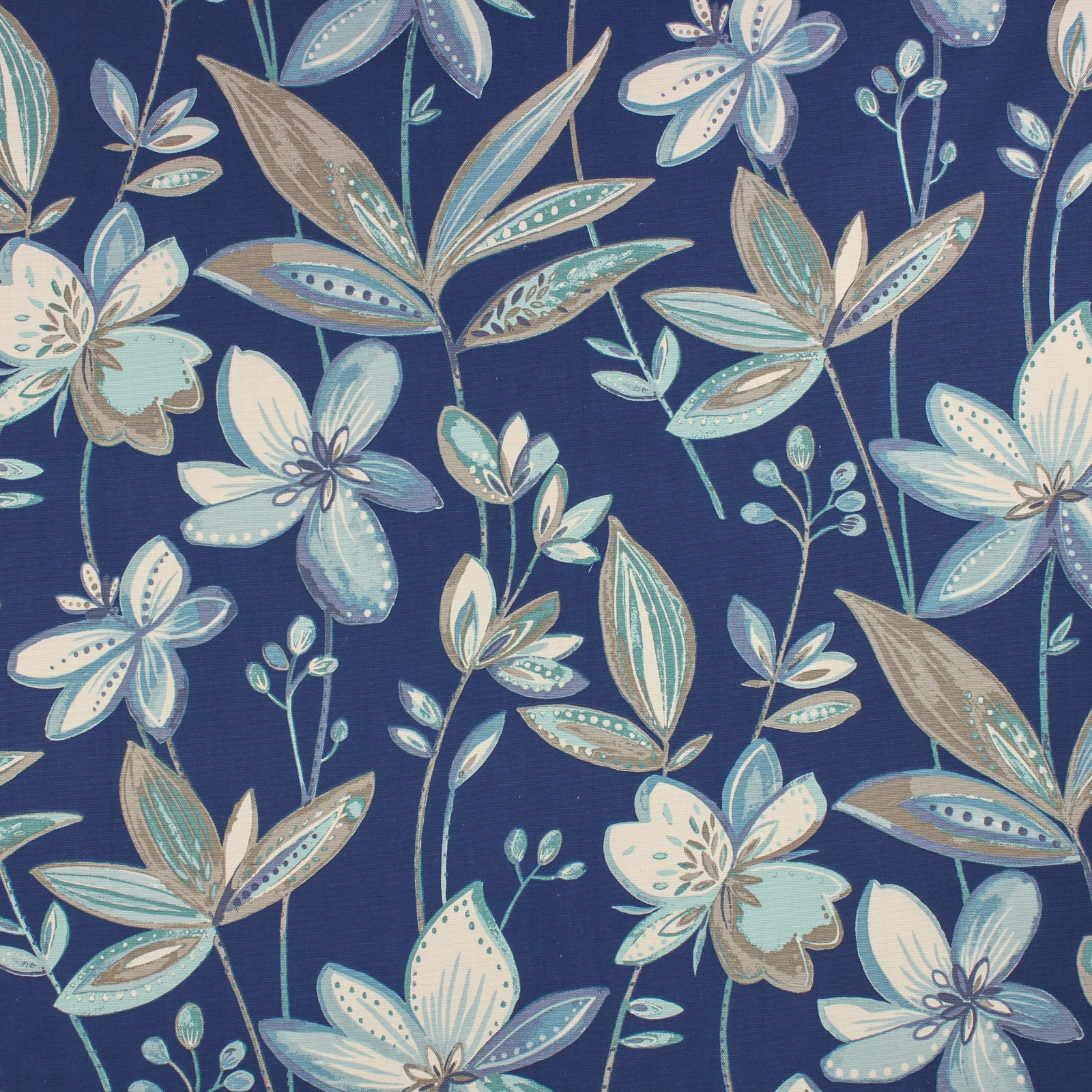 Richloom Timandra Indigo Cotton Home Décor Fabric