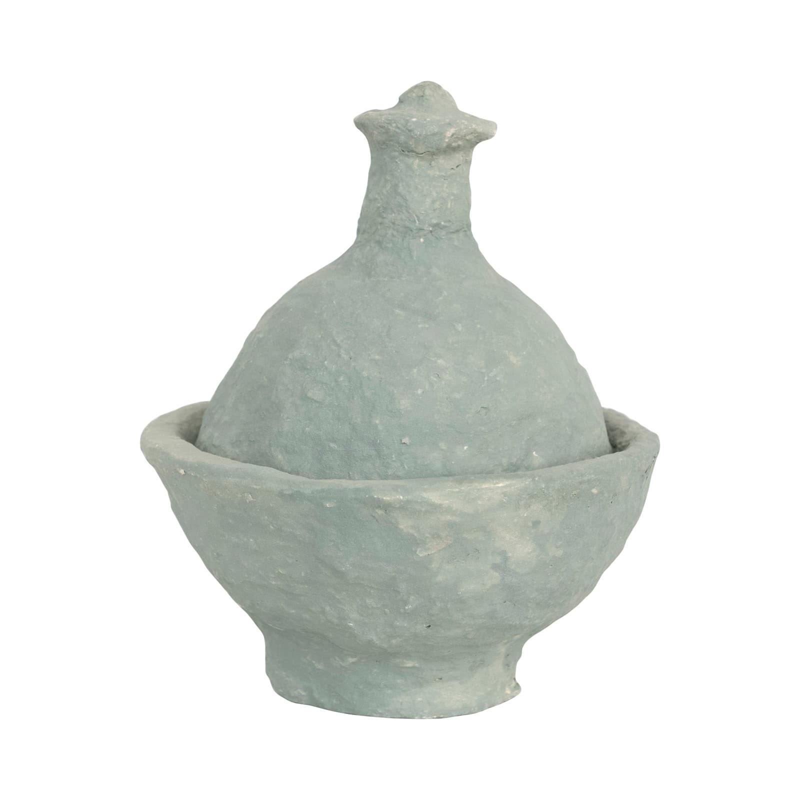 Hello Honey® 10" Handmade Paper Mache Dish with Lid