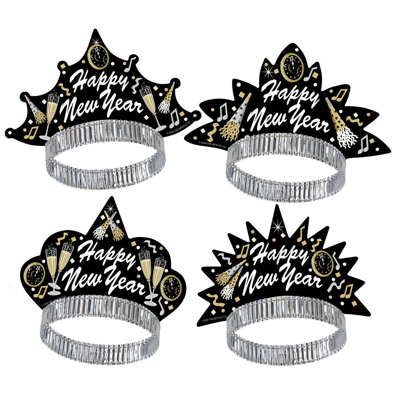 Beistle Adult New Year Tymes Tiaras, 50ct.