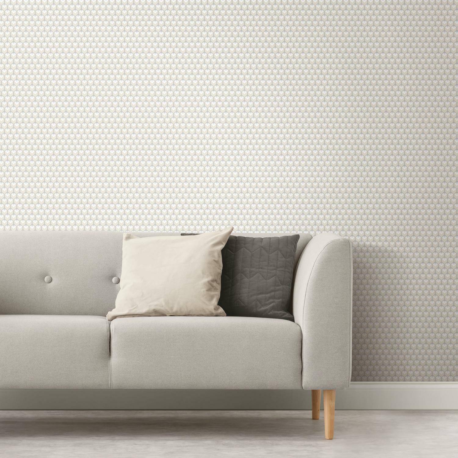 RoomMates 3D Petite Hexagons Peel & Stick Wallpaper