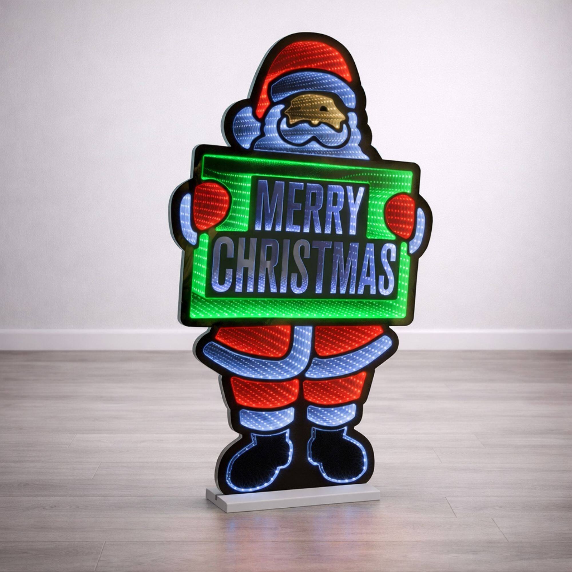 Melrose 36" Merry Christmas Santa Ekkolight