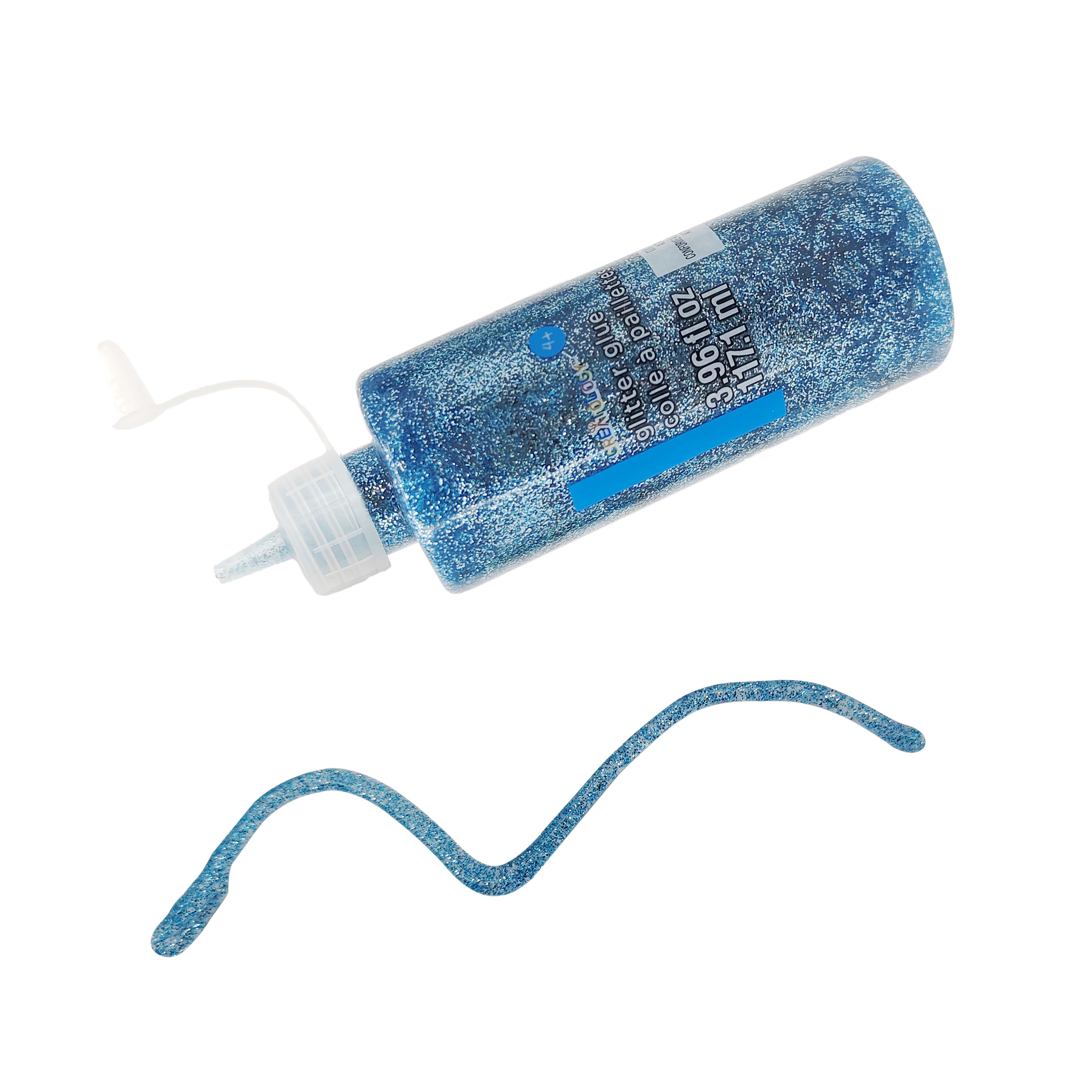 12 Pack: 3.96oz. Light Blue Pearlized Glitter Glue by Creatology™