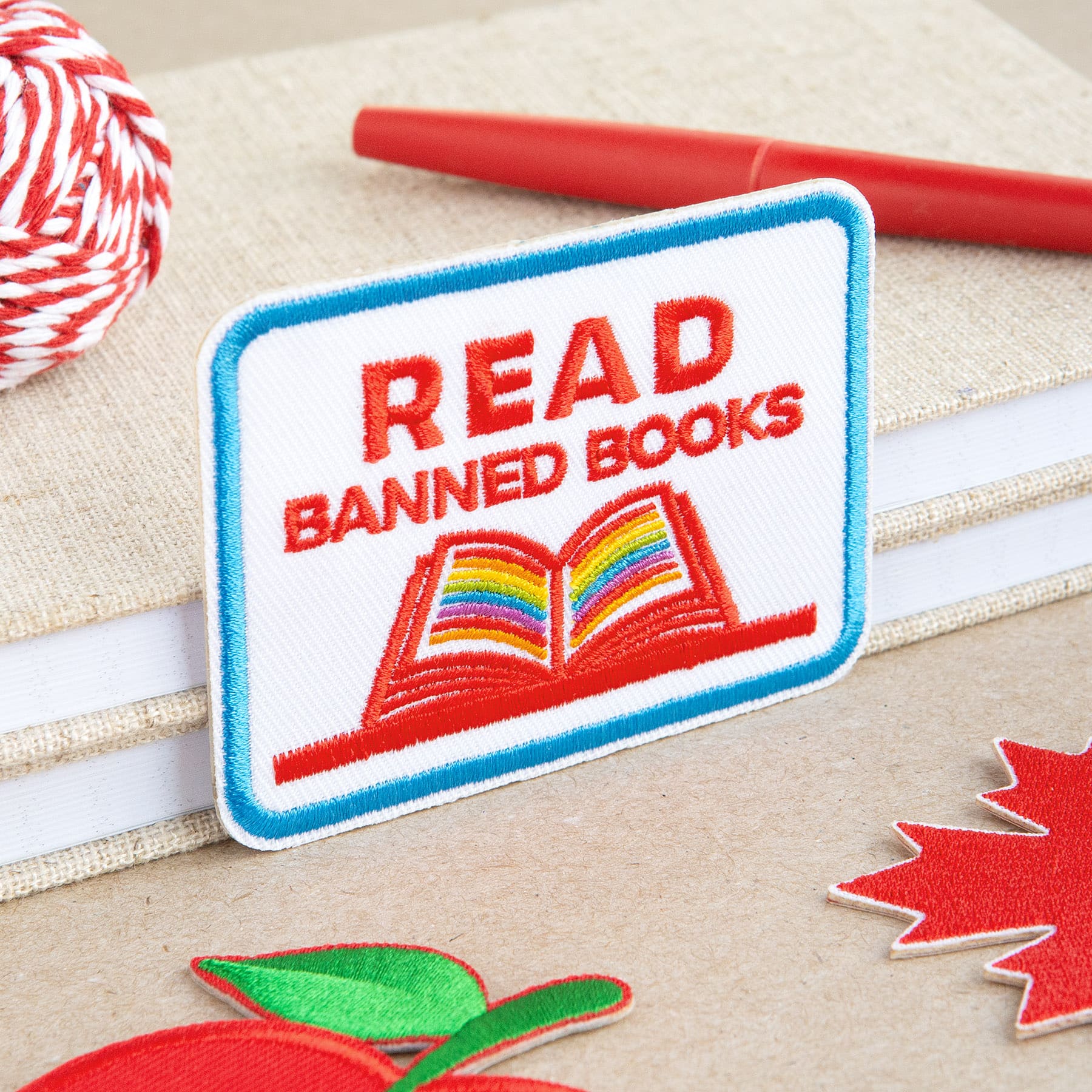 Read Banned Books Embroidered Iron-On & Adhesive Patch by Make Market®