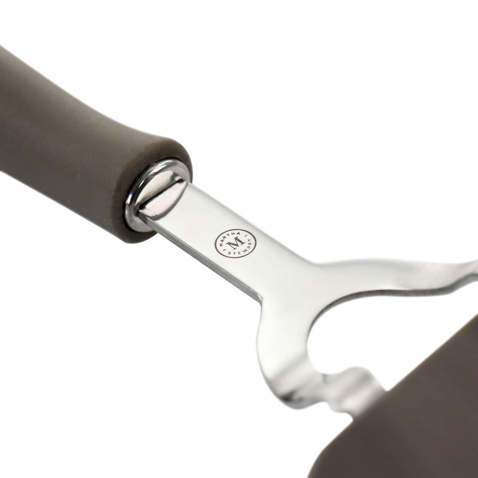 Martha Stewart Large Taupe Nylon Slotted Spatula