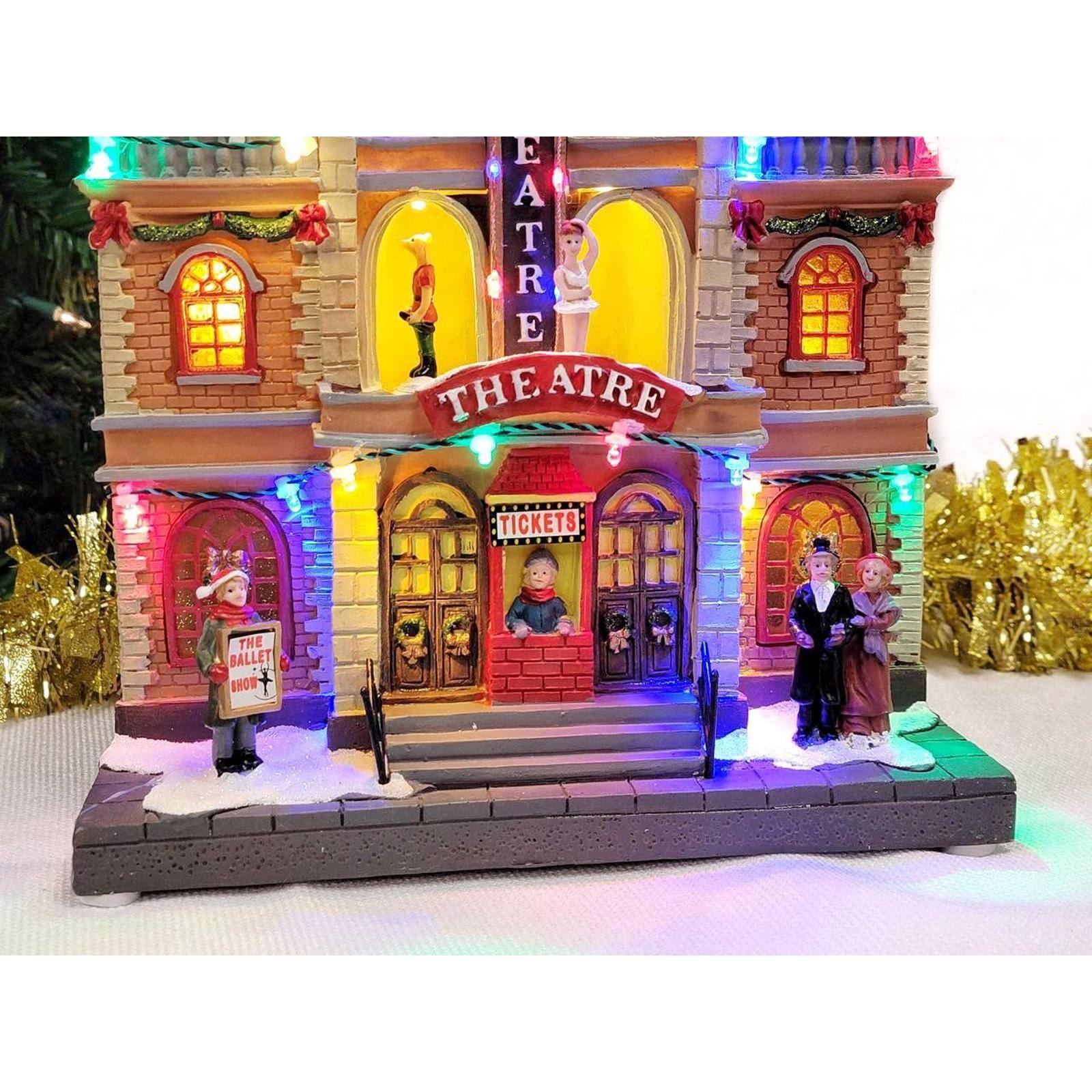 Wizardi 19.75" Christmas Village Theatre Decoration