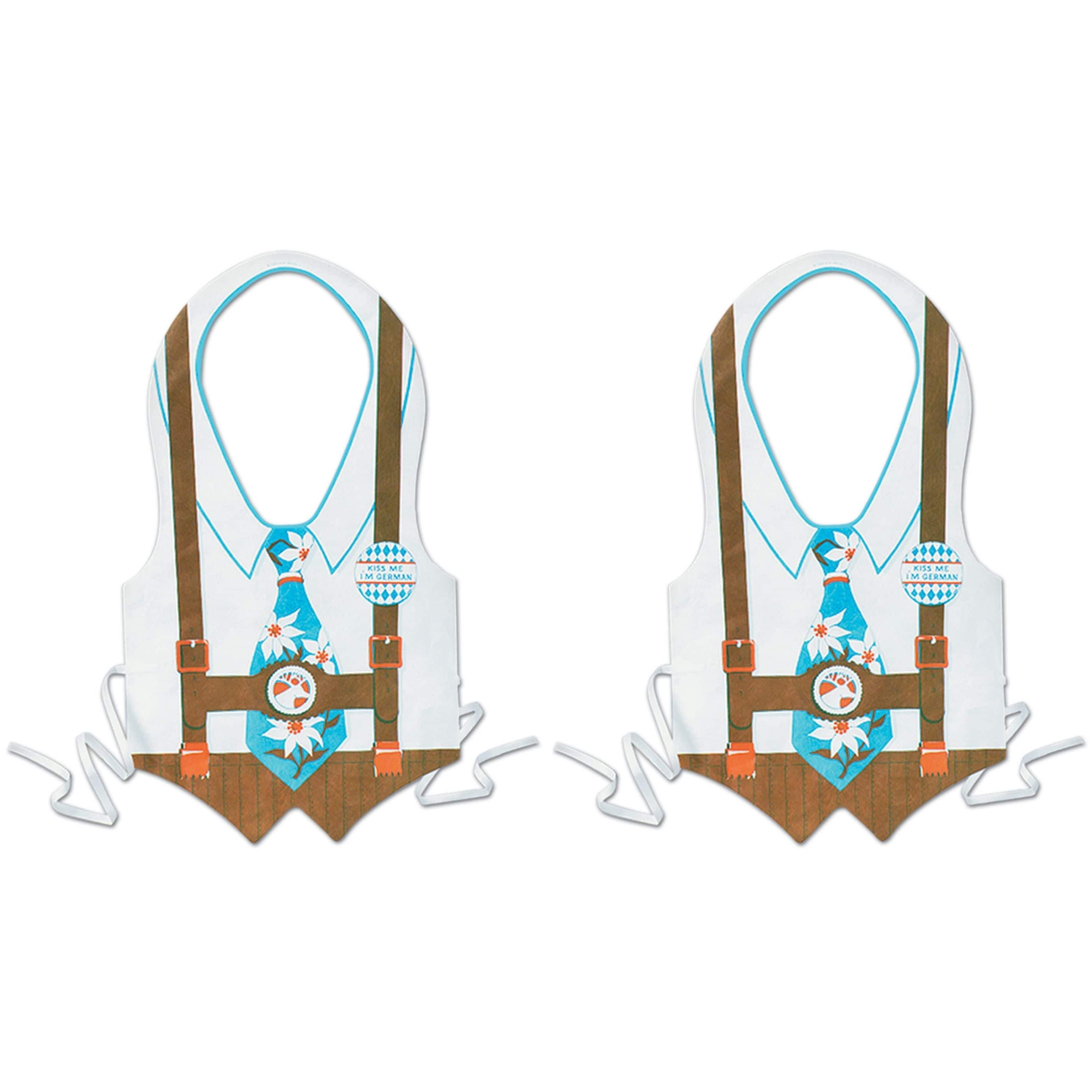 Beistle Printed Plastic Oktoberfest Vests, 2ct.