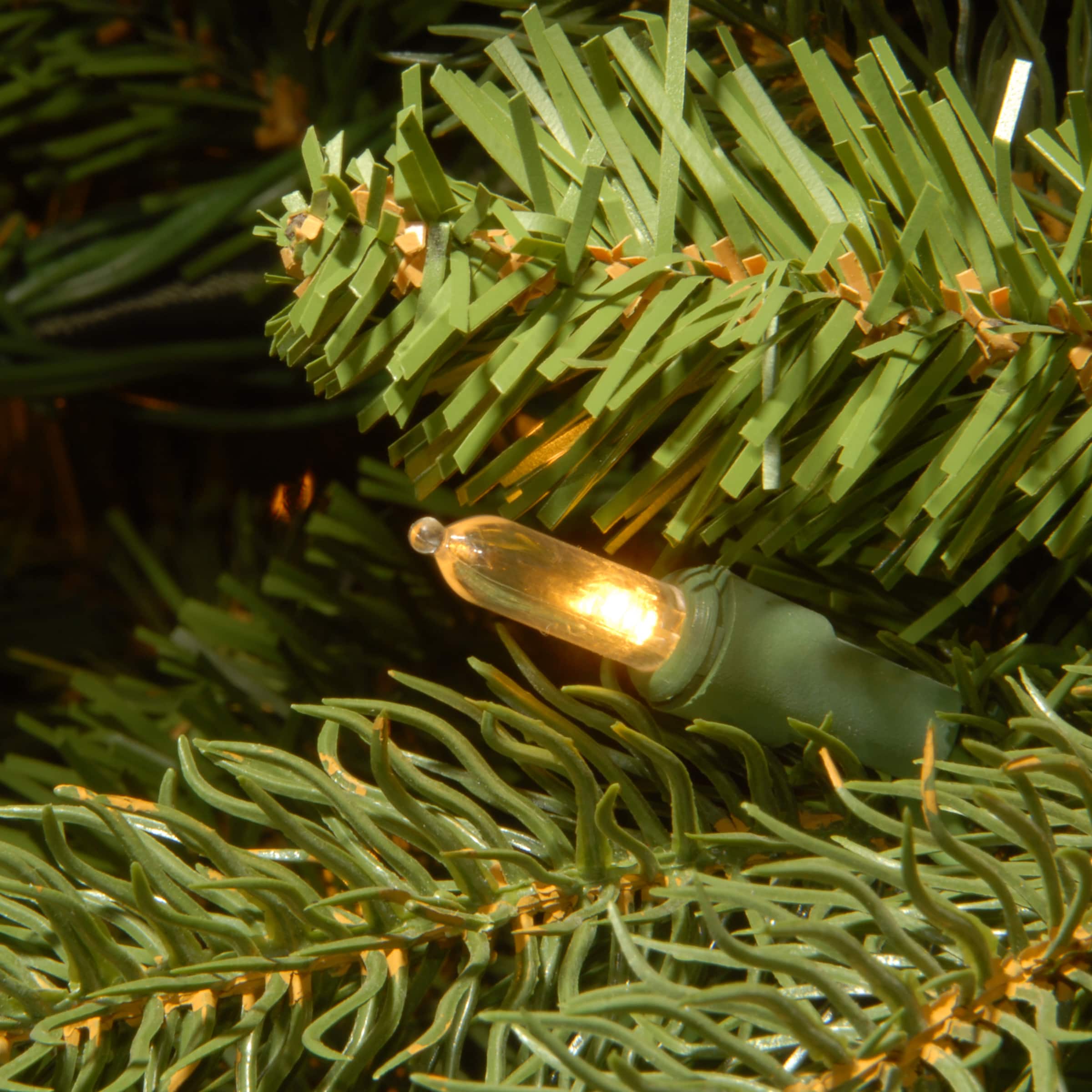 9 Ft. Pre-Lit Feel Real® Jersey Frasier Fir Pencil Slim Artificial Christmas Tree, Clear Lights