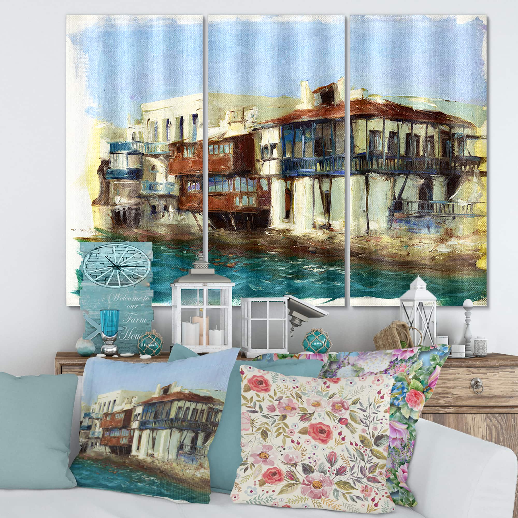 Designart - Old Houses On The Island of Mykonos Greece