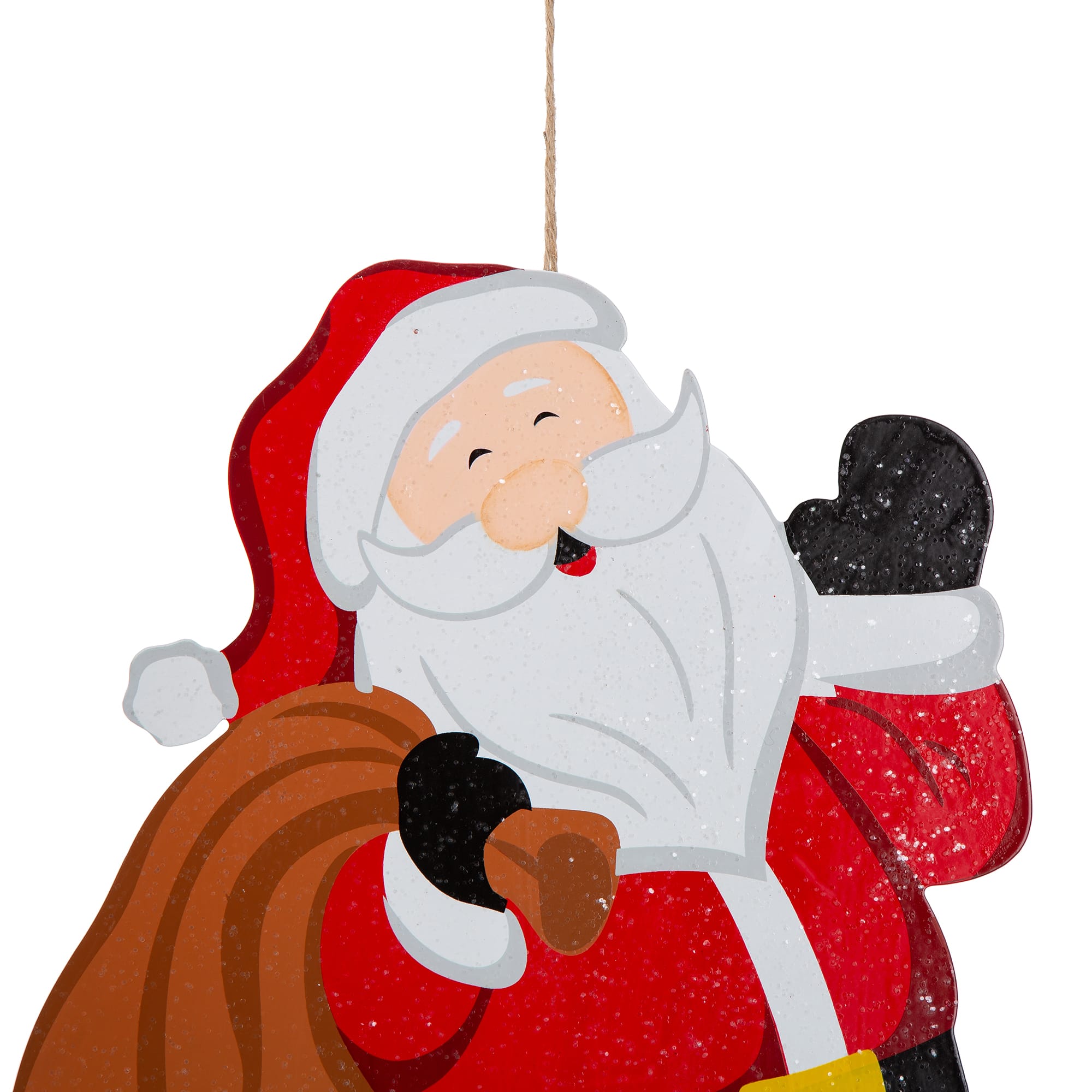 Glitzhome® 2ft. Metal Santa, Snowman & Tree Yard Stake Set