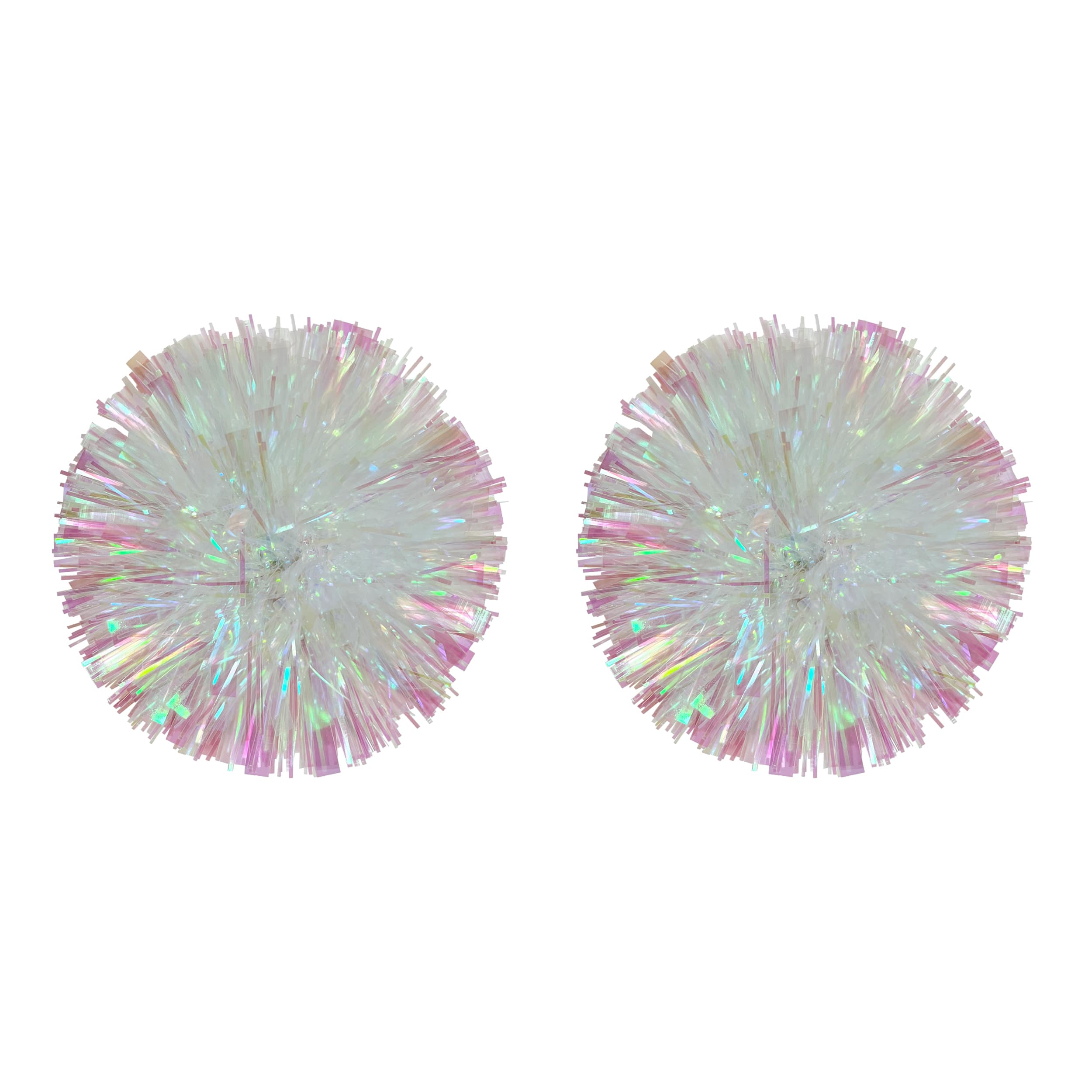 Michaels, 4.5" Iridescent White Pom Pom Bows, 2ct. by Celebrate It™ – Category: Gift Ribbon & Bows