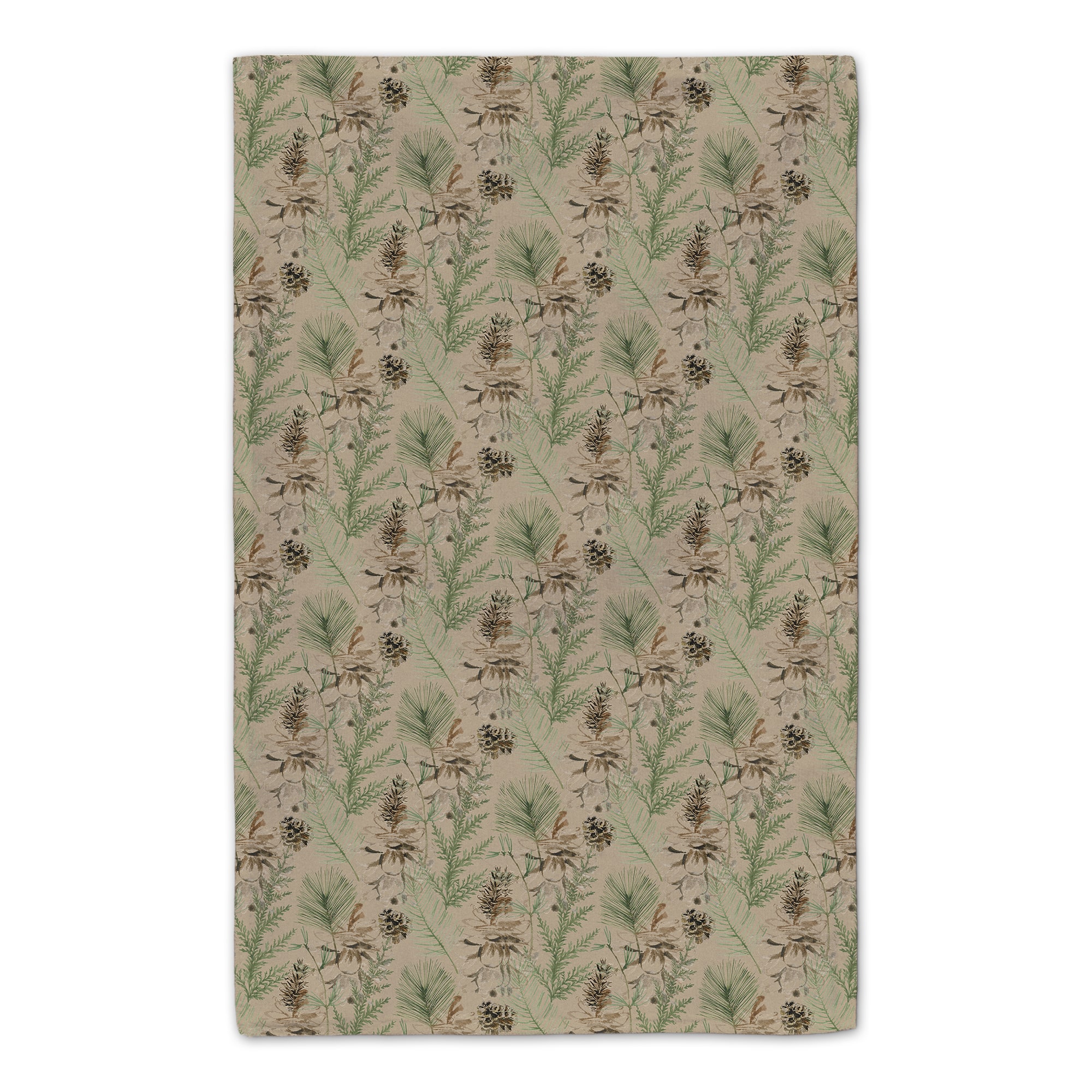 Brown Merry Christmas Cardinal Tea Towel Set