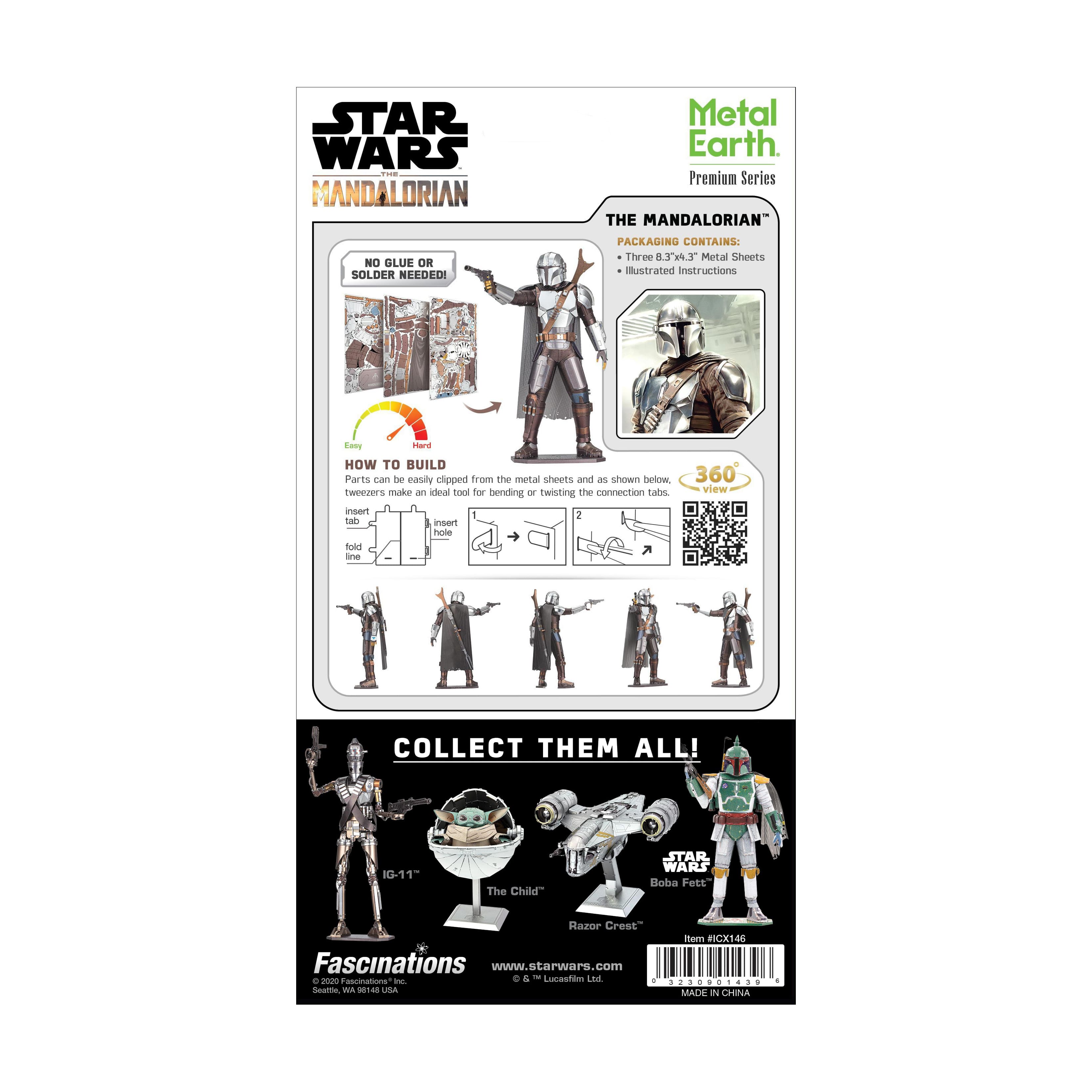 Metal Earth Premium Series ICONX 3D Metal Model Kit - Star Wars The Mandalorian