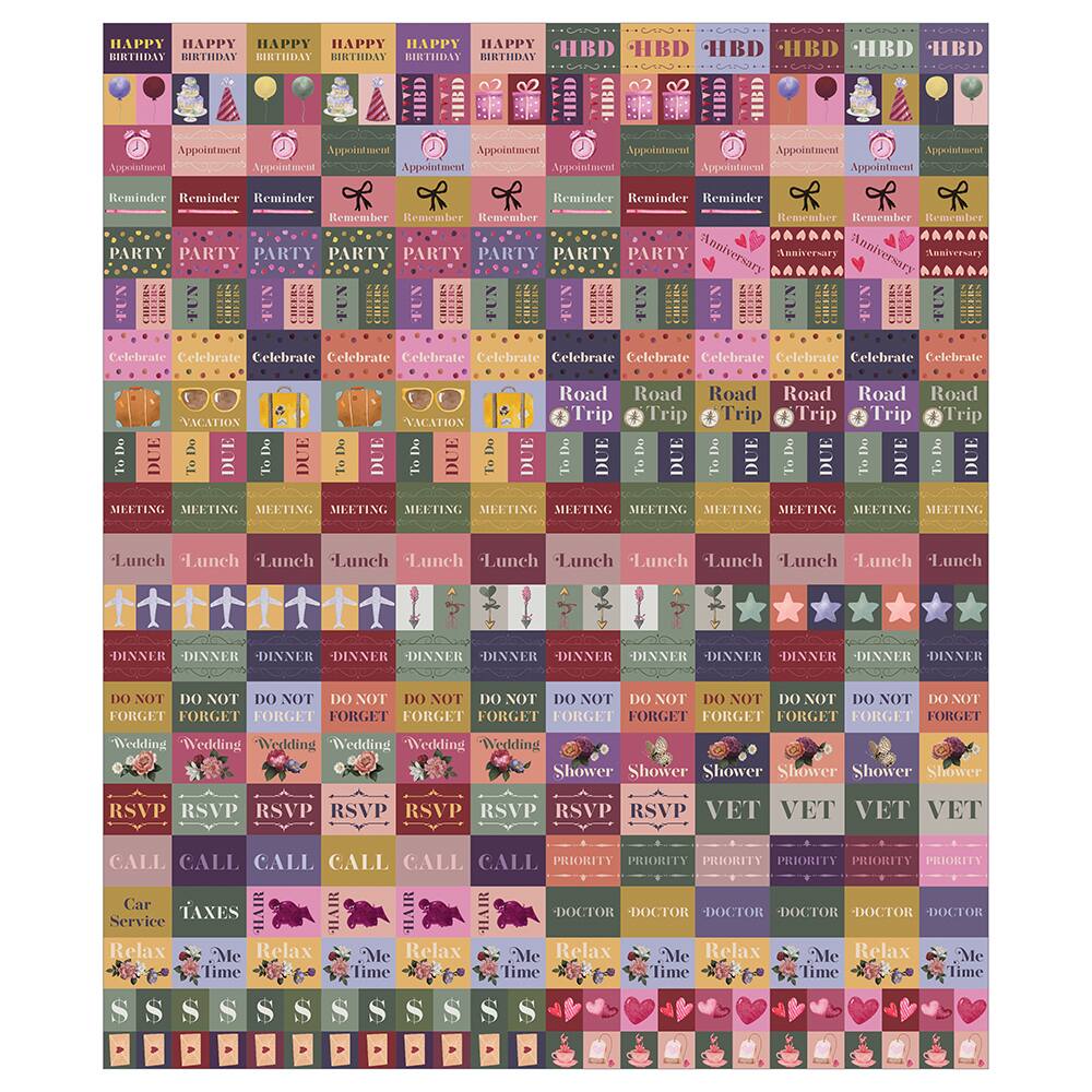 2027 Big Grid-Floral Wall Calendar
