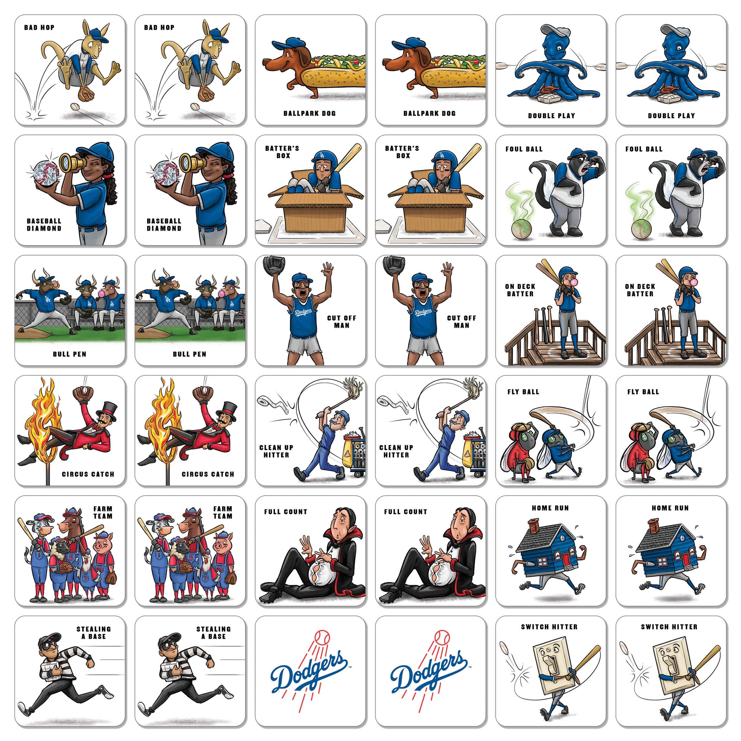 Major League Baseball Licensed Memory Match Game