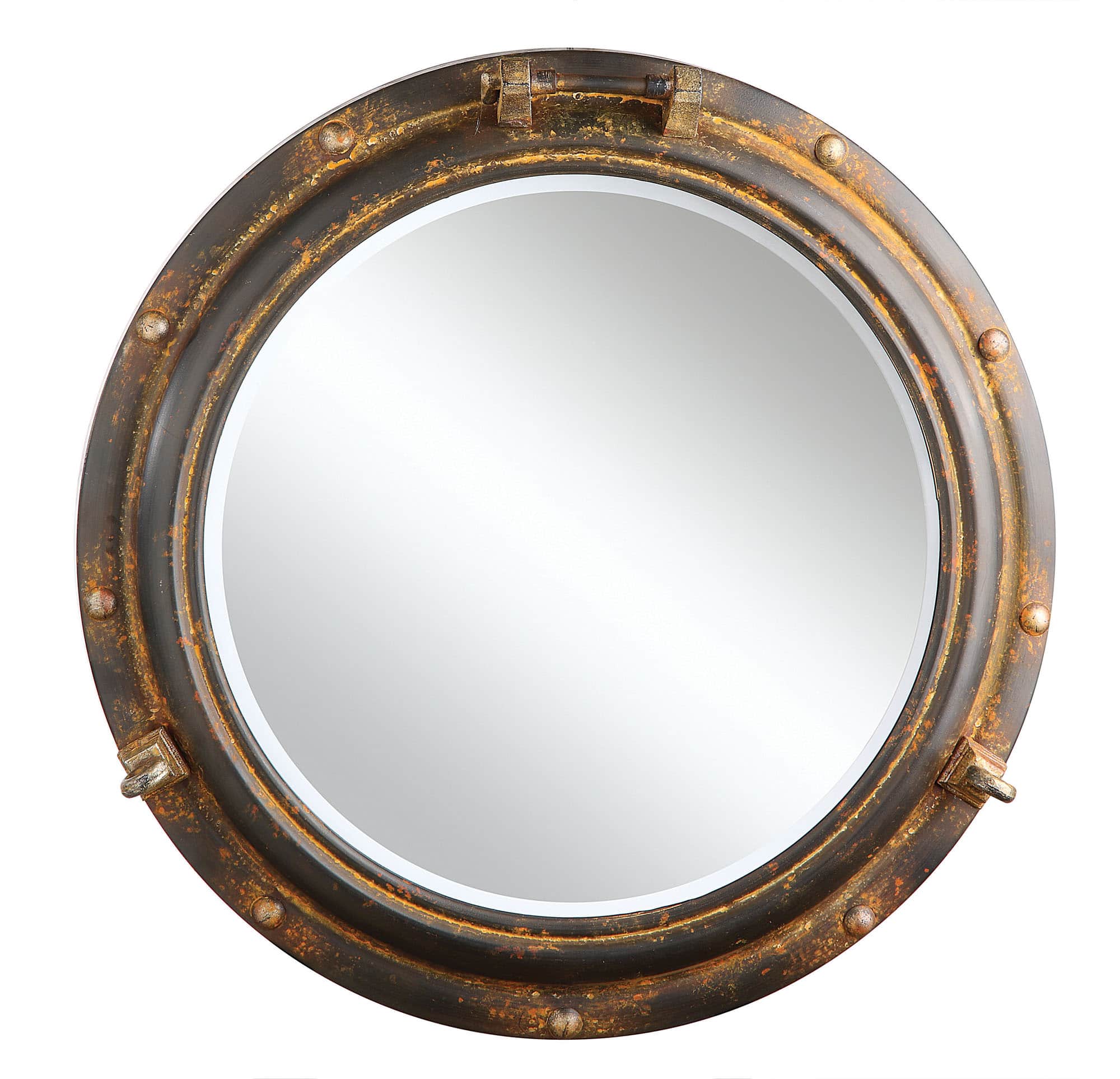 Hello Honey® 22" Round Porthole Framed Wall Mirror