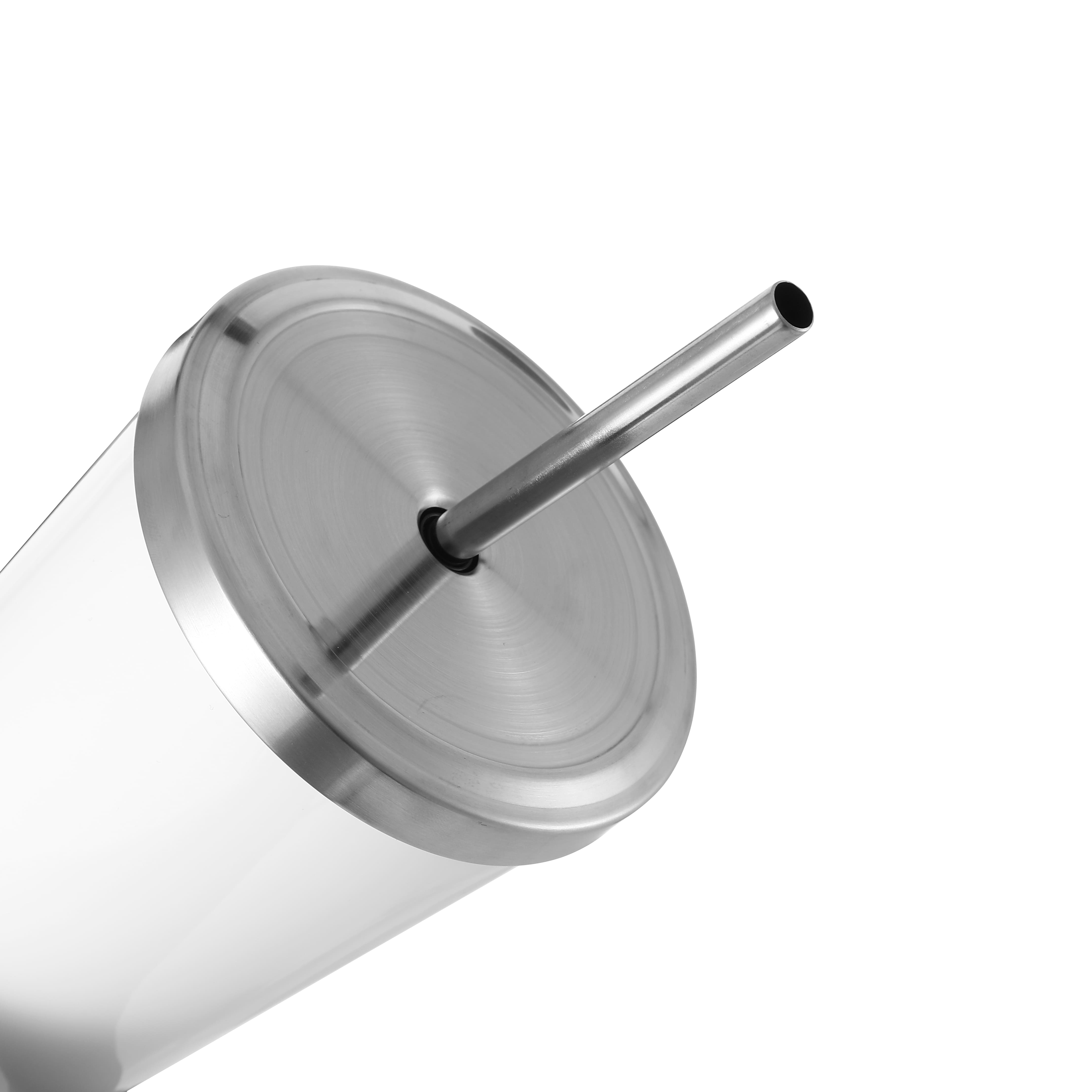 10 Pack: 20oz. White Sublimation Tumbler with Straw by Make Market®