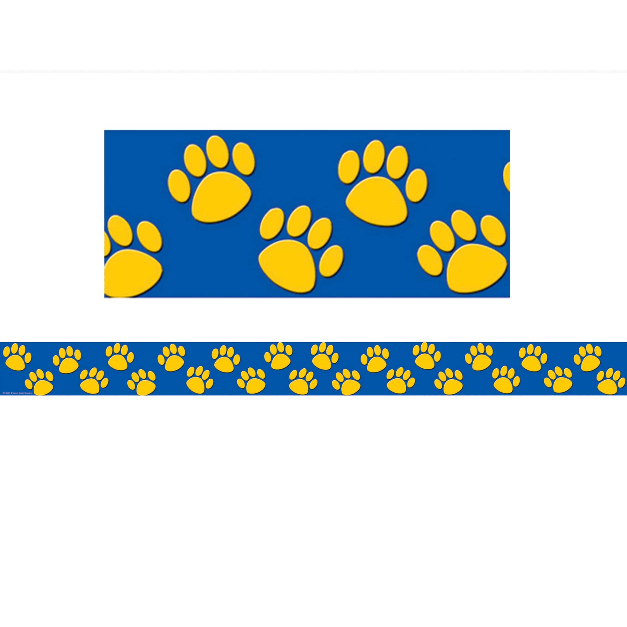 Teacher Created Resources Paw Print Straight Borders