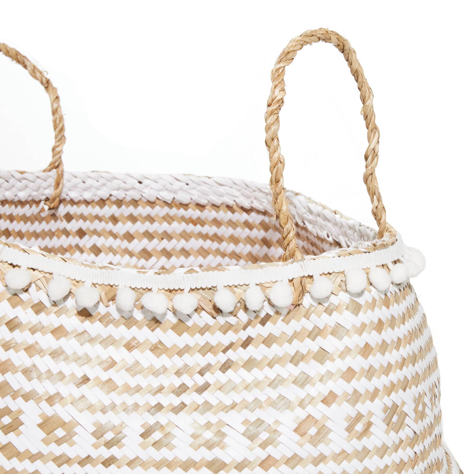 Brown Wood Natural Storage Basket Set