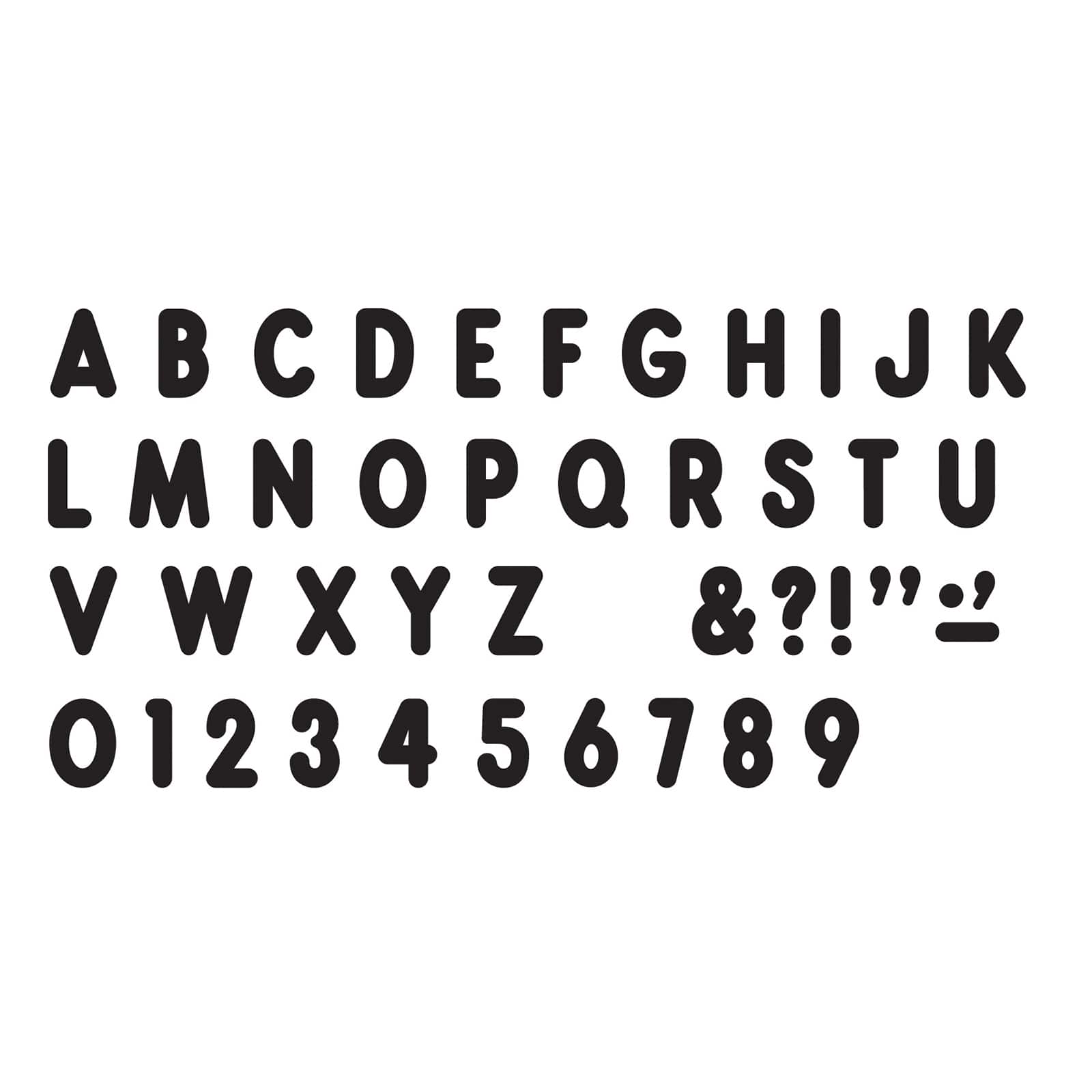Trend Black 7" Billboard Uppercase Ready Letters®, 3 Pack