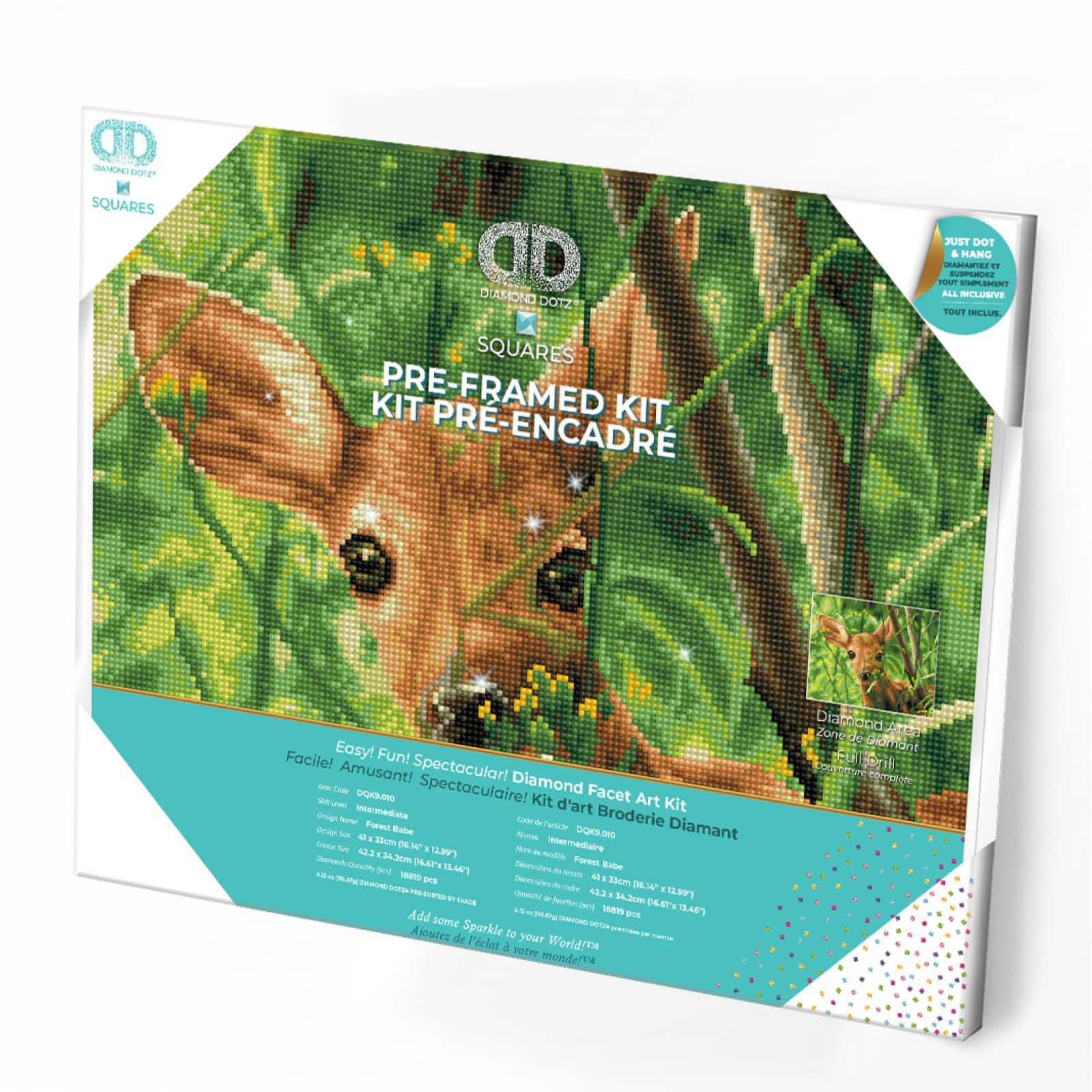 Diamond Dotz® Intermediate Forest Babe Pre-Framed Diamond Painting Kit
