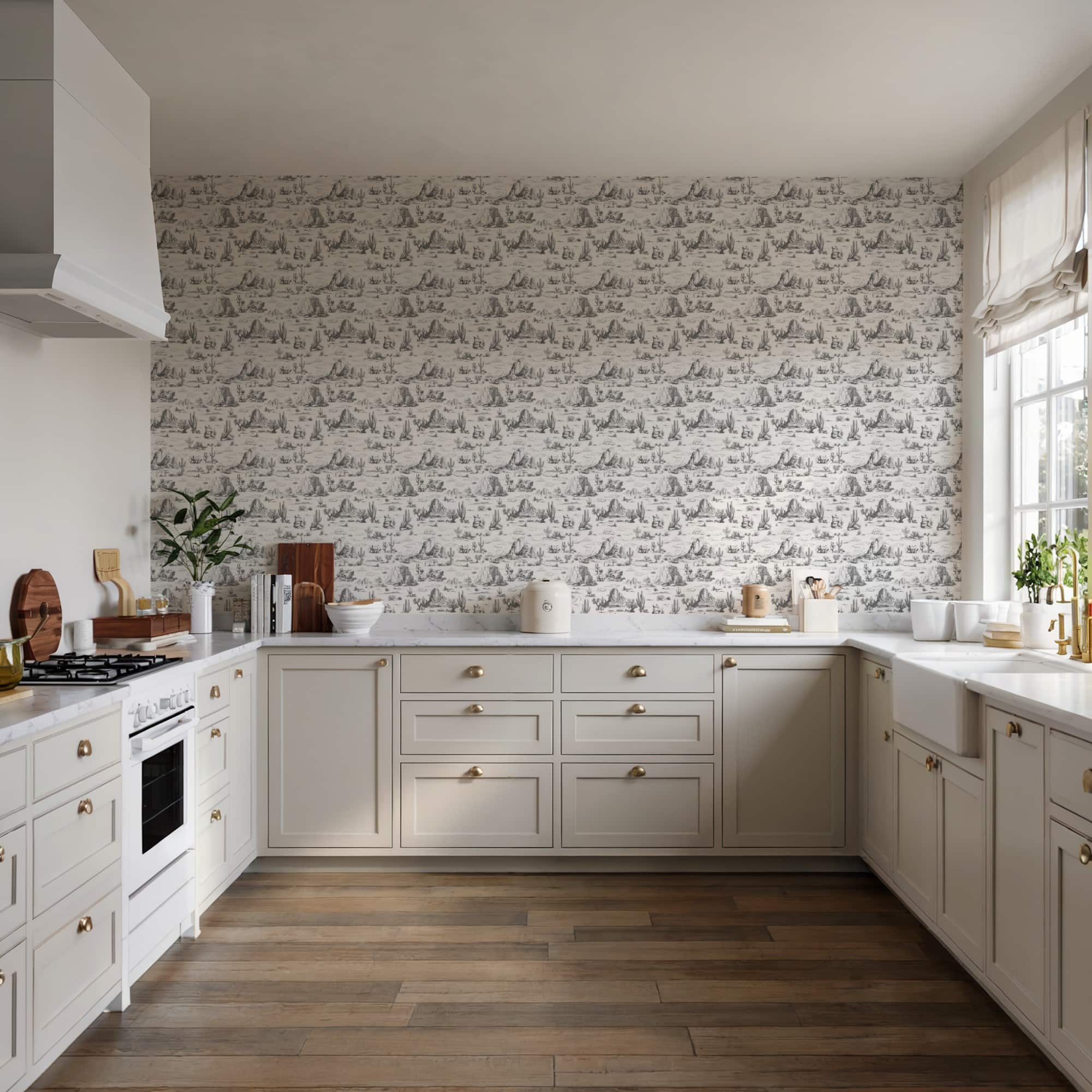 Designs Direct Area 51 Novelty Toile Peel & Stick Wallpaper