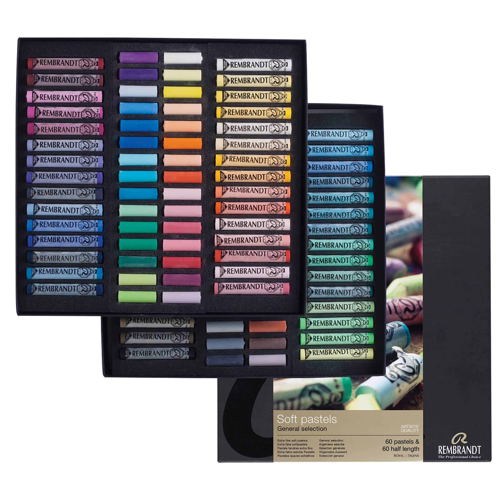 Rembrandt 60 Half & 60 Full Sticks General Selection Soft Pastel Set