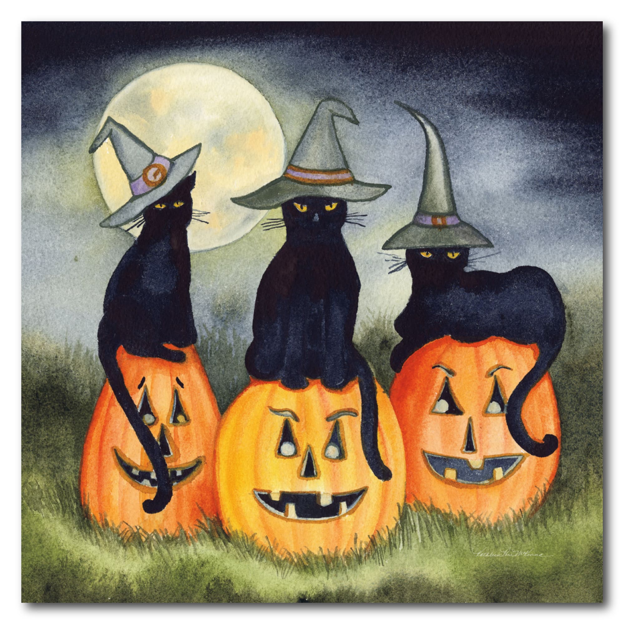Michaels, Courtside Market® Haunting Halloween Gallery-Wrapped Canvas Wall Art – Category: Halloween Wall Decor