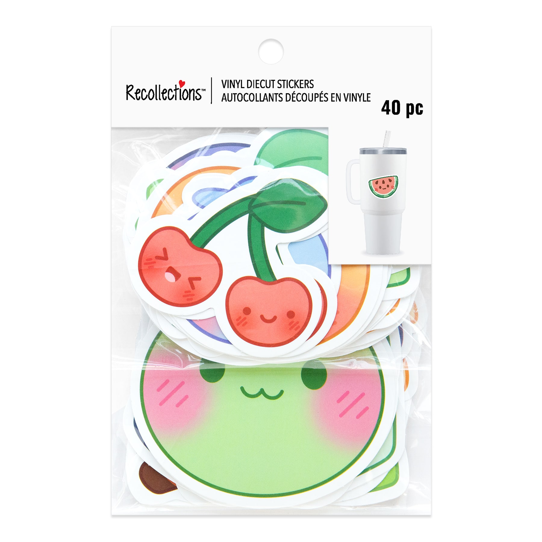 Kawaii Food Vinyl Die Cut Stickers by Recollections™