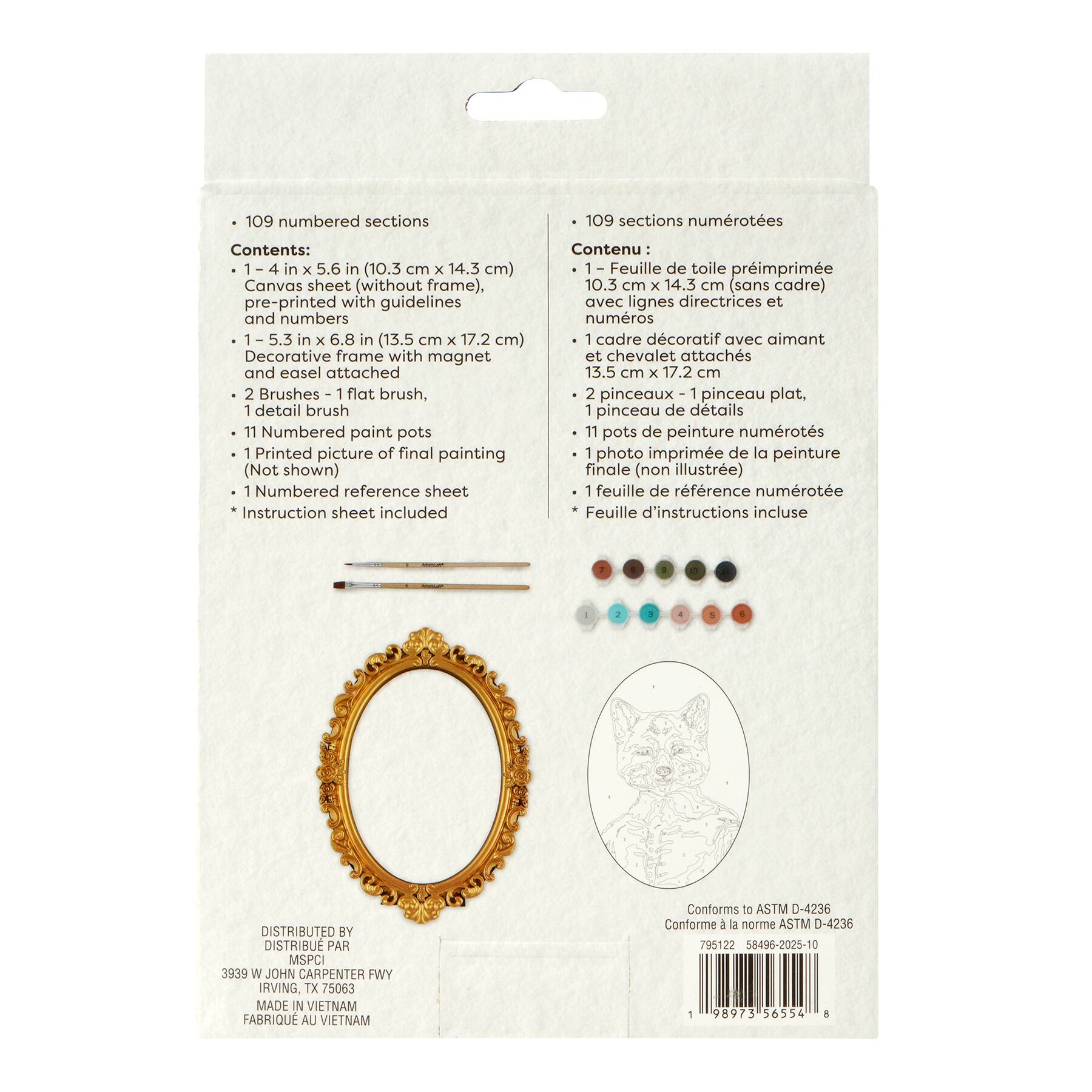 Dashing Fox Paint-by-Number Framed Mini Kit by Artist's Loft®