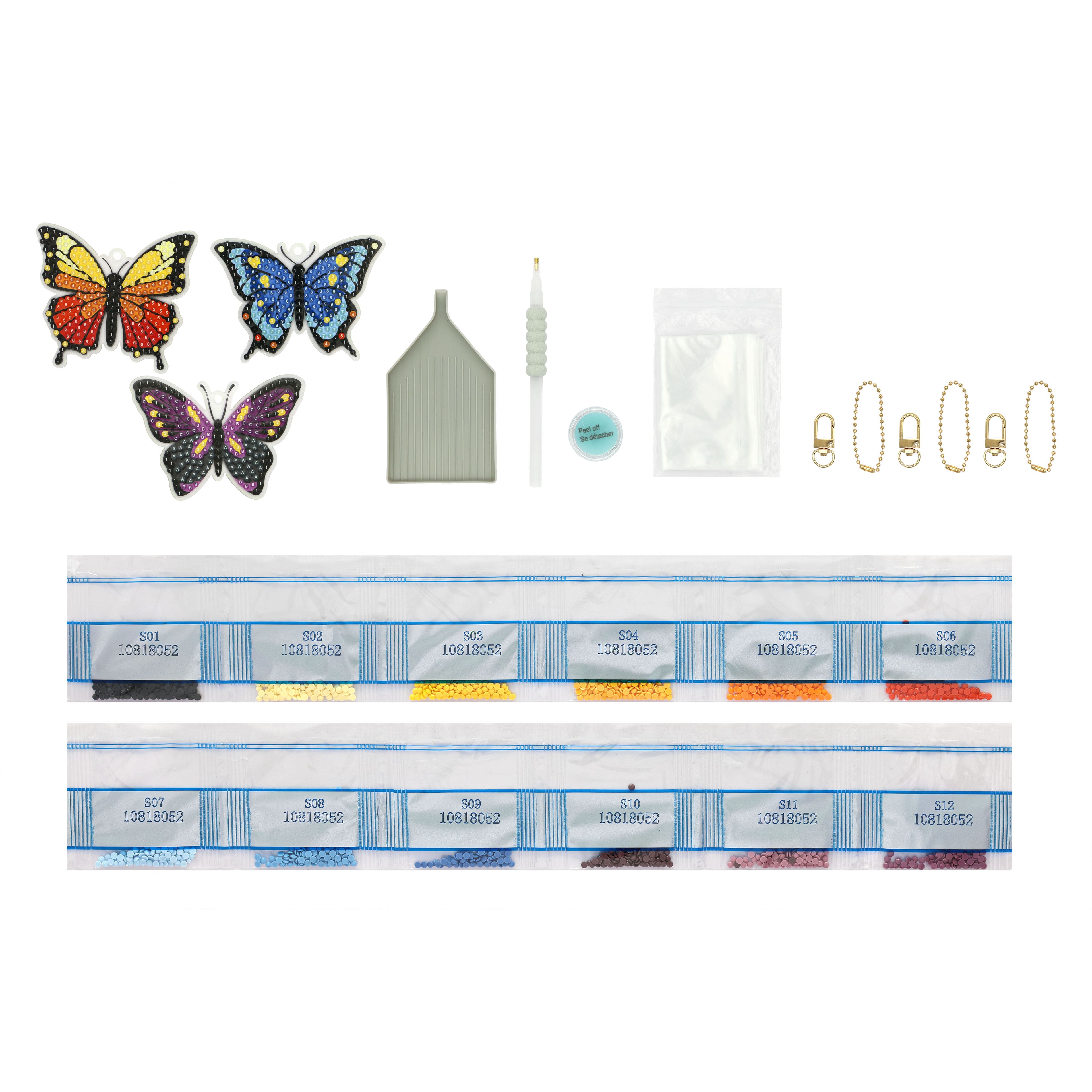 Butterfly Diamond Art Keychain Kit by Make Market®