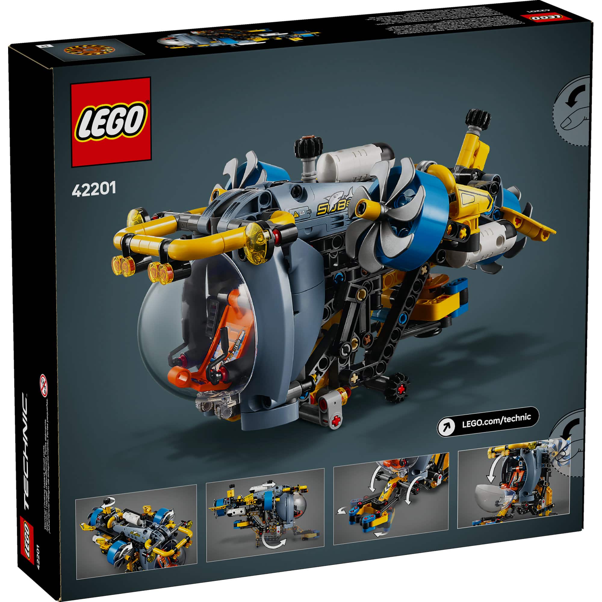 LEGO® Technic™ Deep-Sea Research Submarine Toy Set 42201