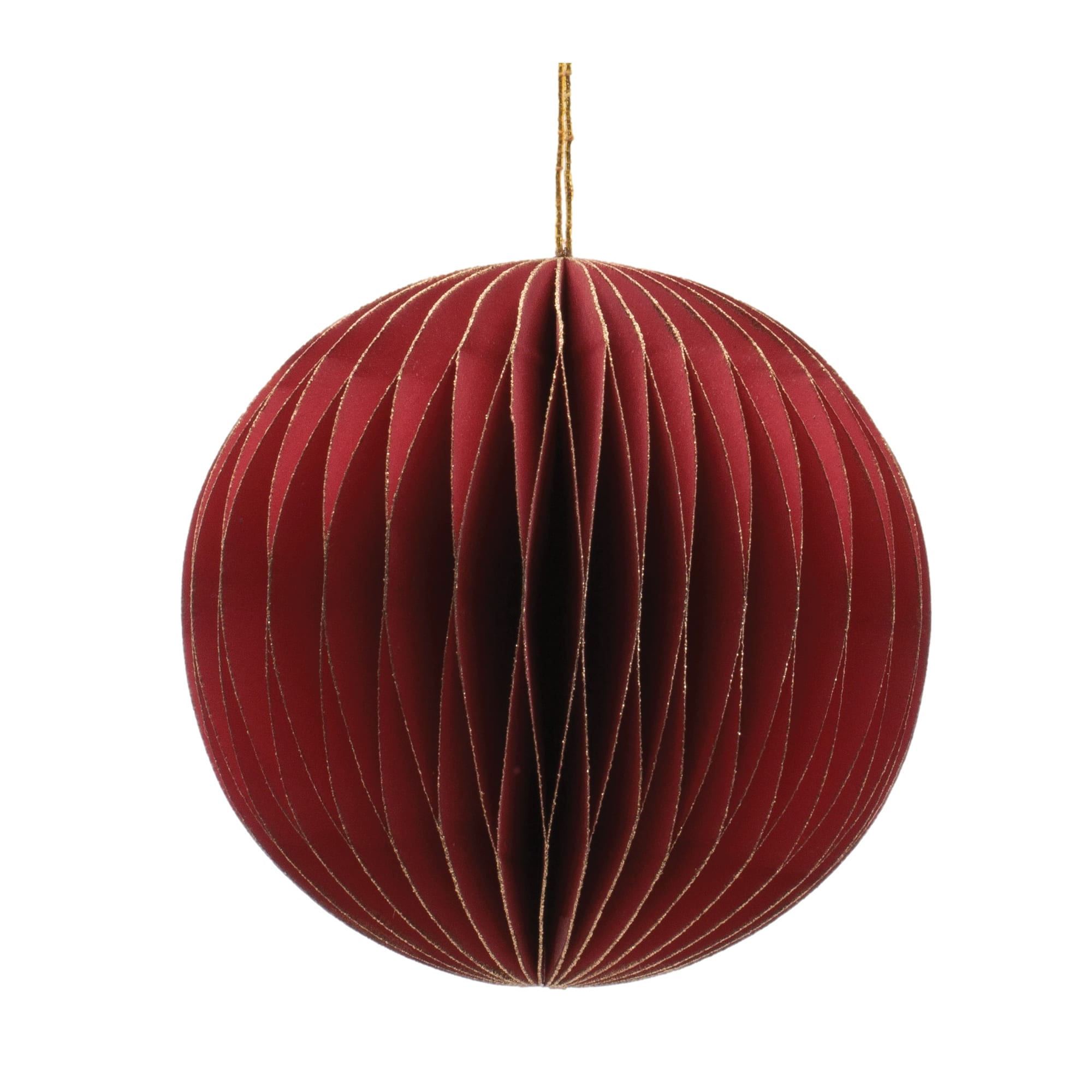 Melrose Red Round & Onion Paper Ornaments Set