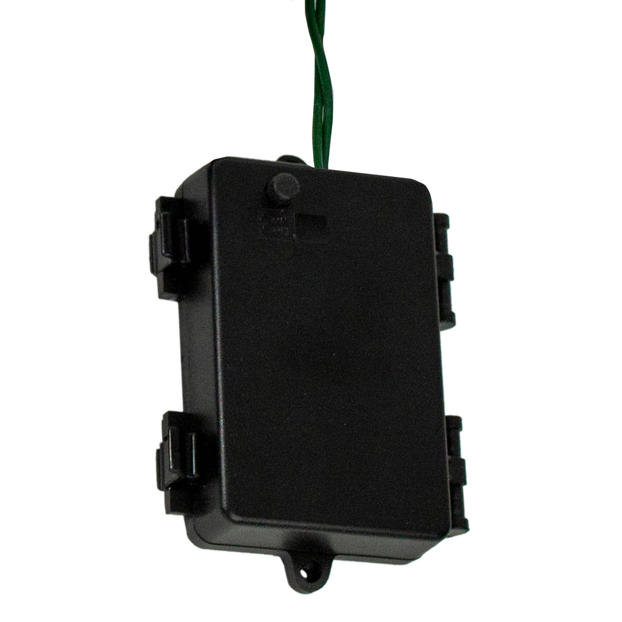 20 Battery Operated Pure White LED Wide Angle Christmas Lights - 9.5 ft Green Wire