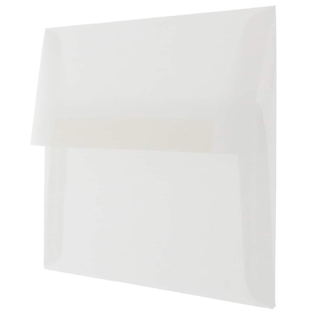 JAM Paper 5.25" x 7.25" Clear Vellum Invitation Envelopes, 25ct.