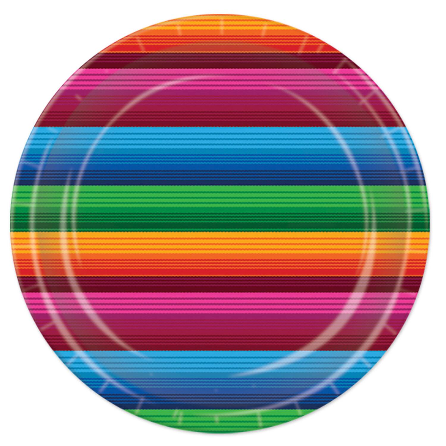 Michaels, Beistle Fiesta Serape Paper Plates, 16ct. – Category: Party Tableware