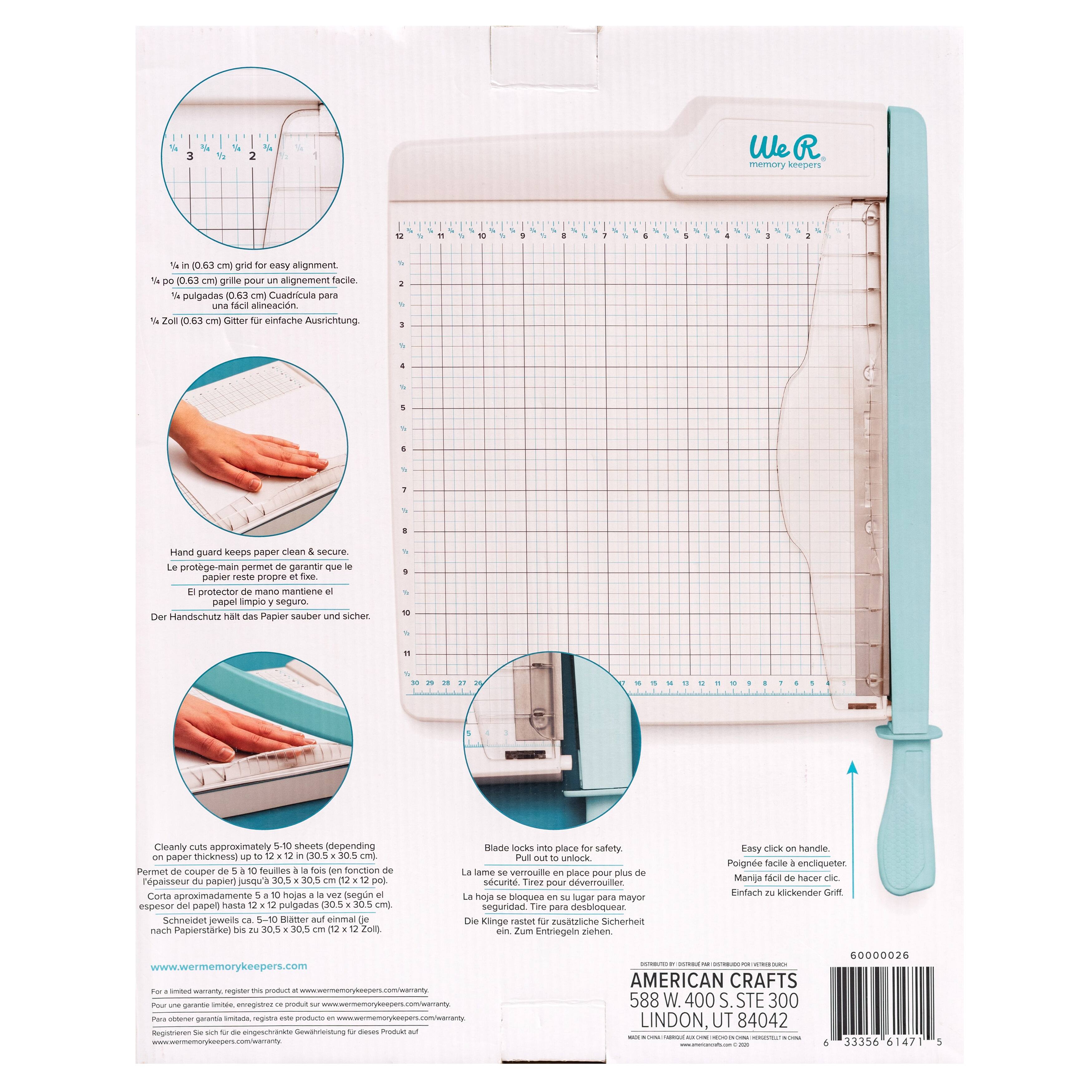We R Memory Keepers® 12" x 12" Blue Large Guillotine Trimmer
