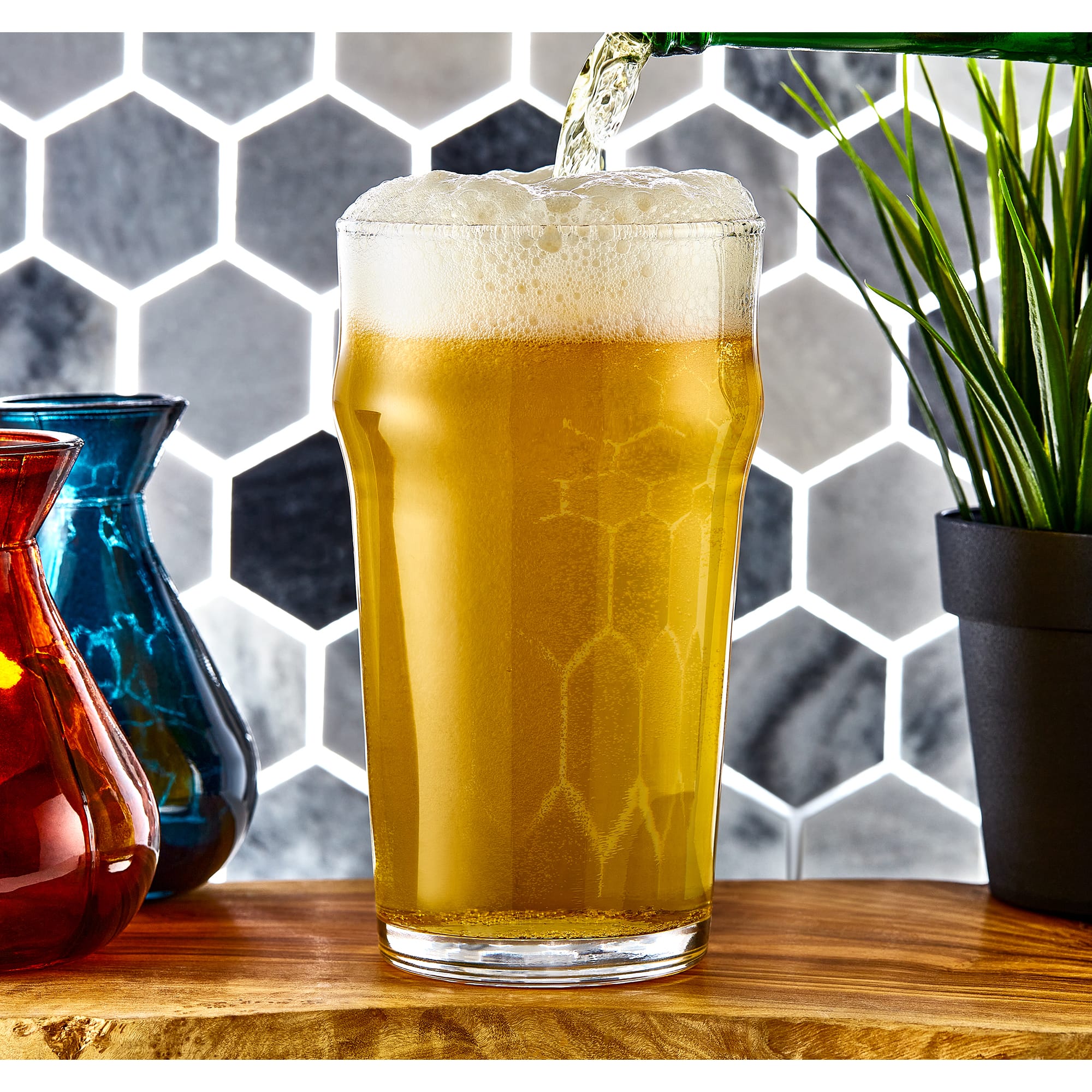 JoyJolt® 19oz. Grant Beer Glasses, 8ct.