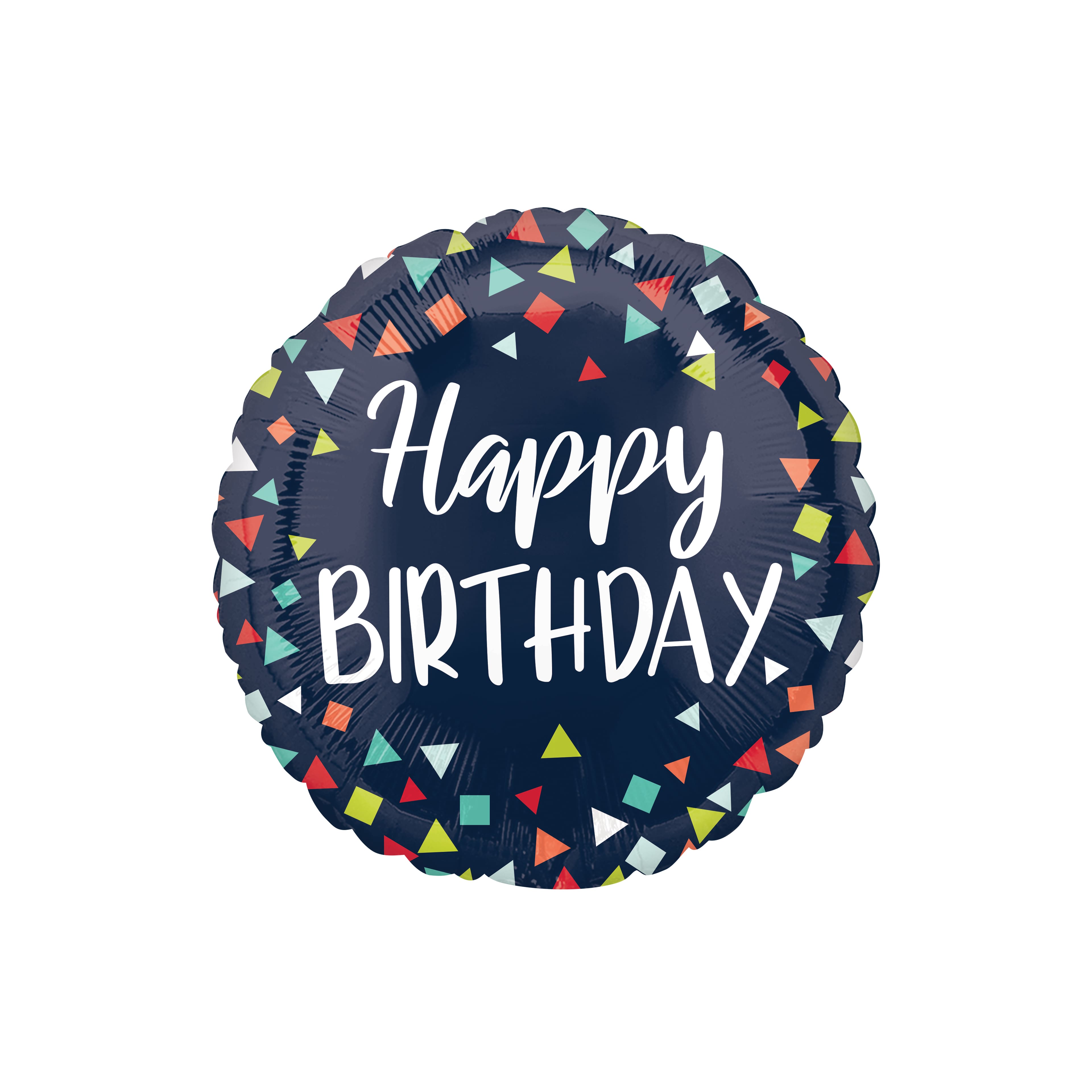 17" Happy Birthday Multi Shapes Foil Balloon