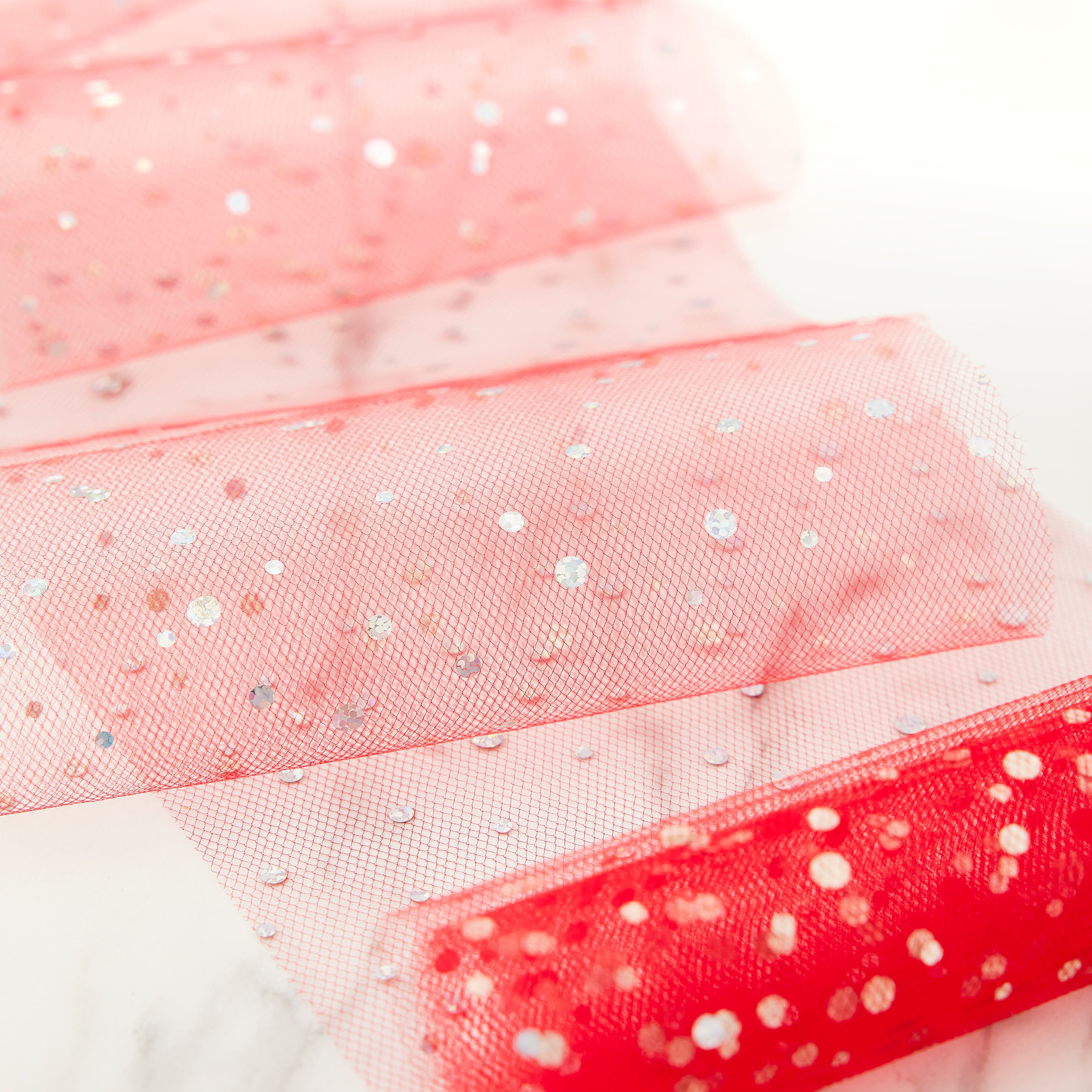 6" x 8yd. Holographic Dot Tulle by Celebrate It