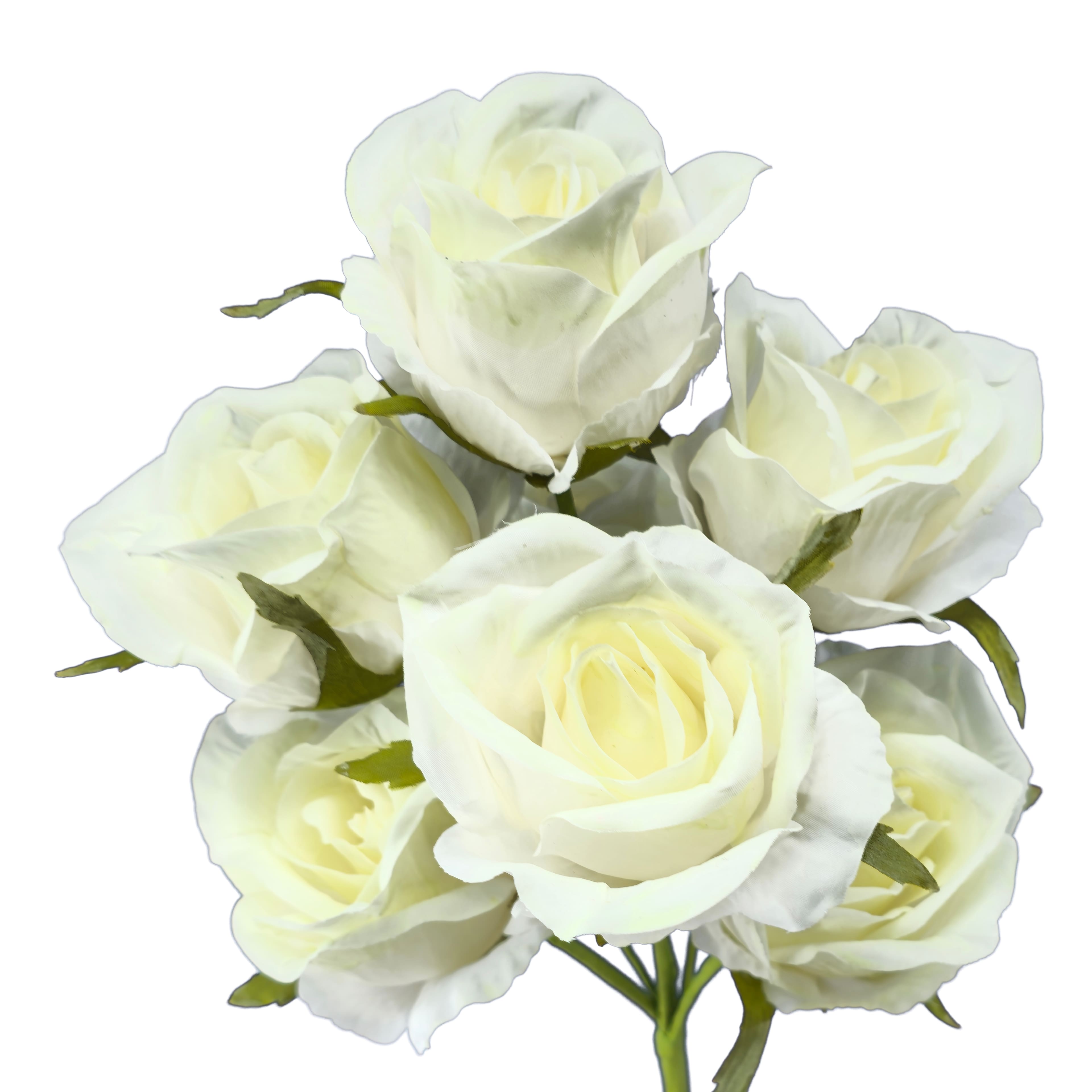 17" Glow-in-the-Dark White Rose Bush by Ashland®