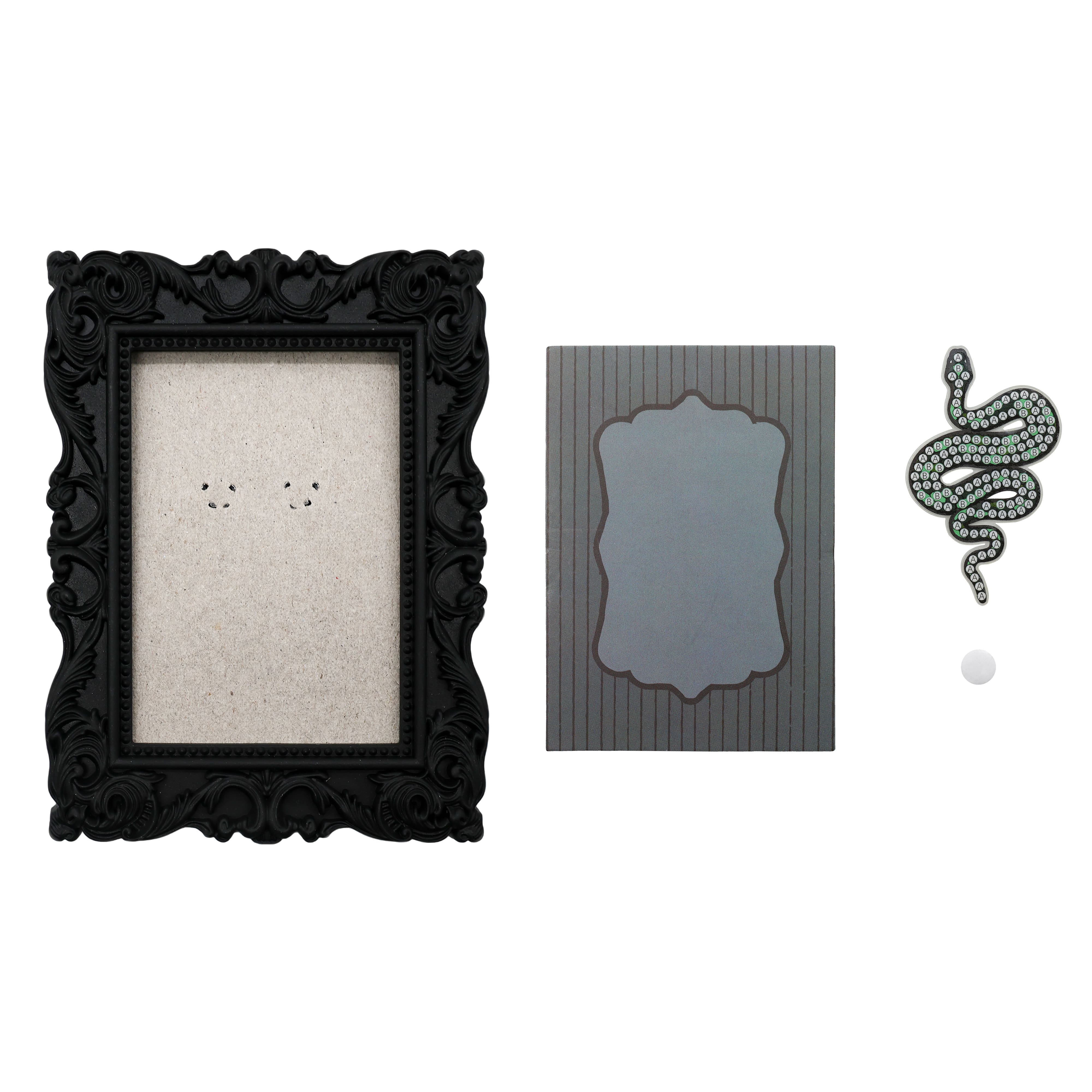 2" x 3" Green Snake Acrylic Surface Diamond Art Kit with Frame by Make Market®