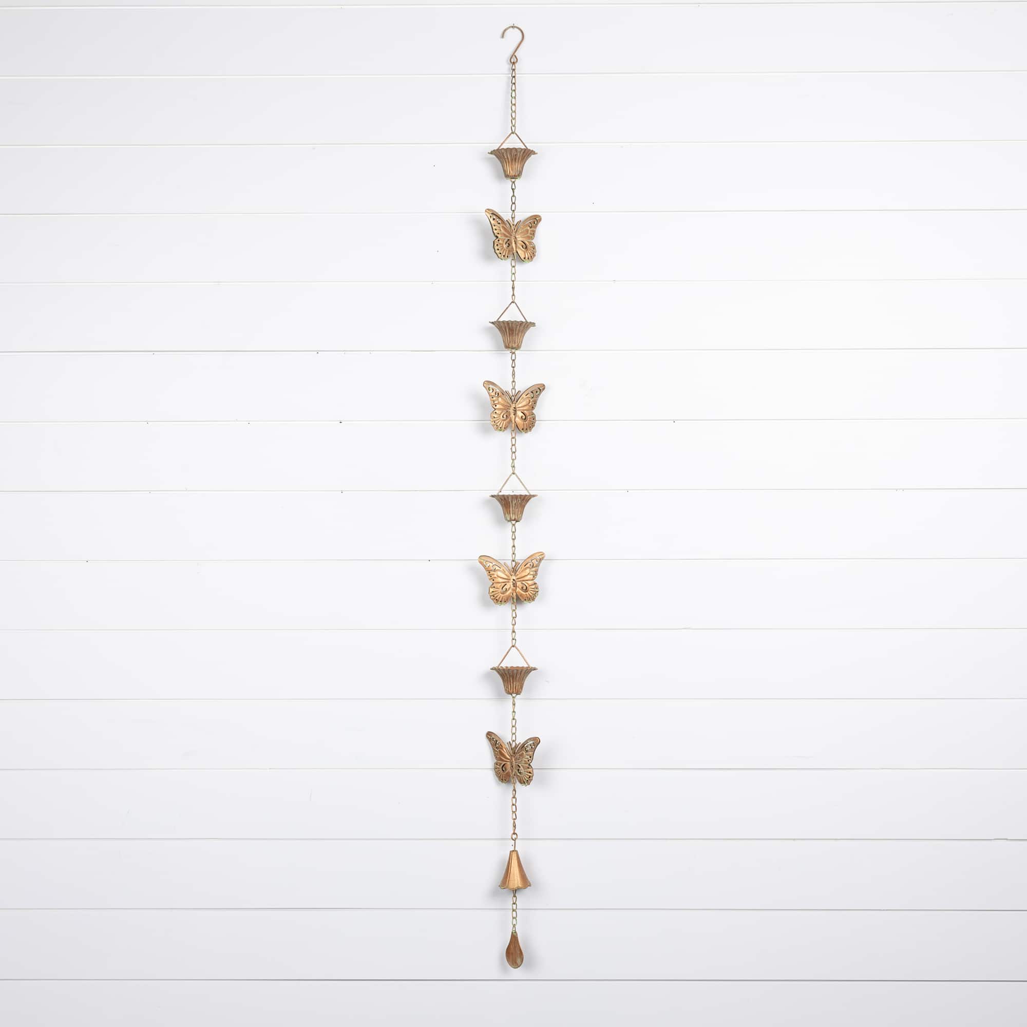 61.5" Iron Butterfly Rain Chain