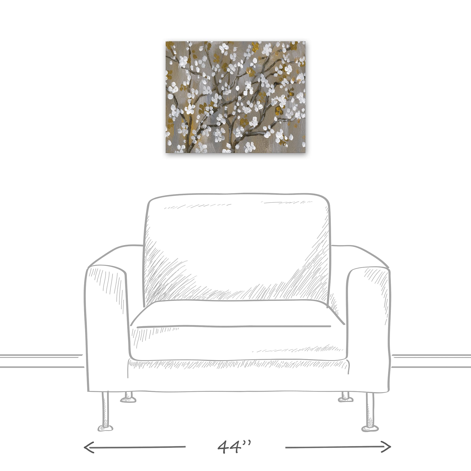 Cherry Blossoms 20" x 16" Canvas Wall Art