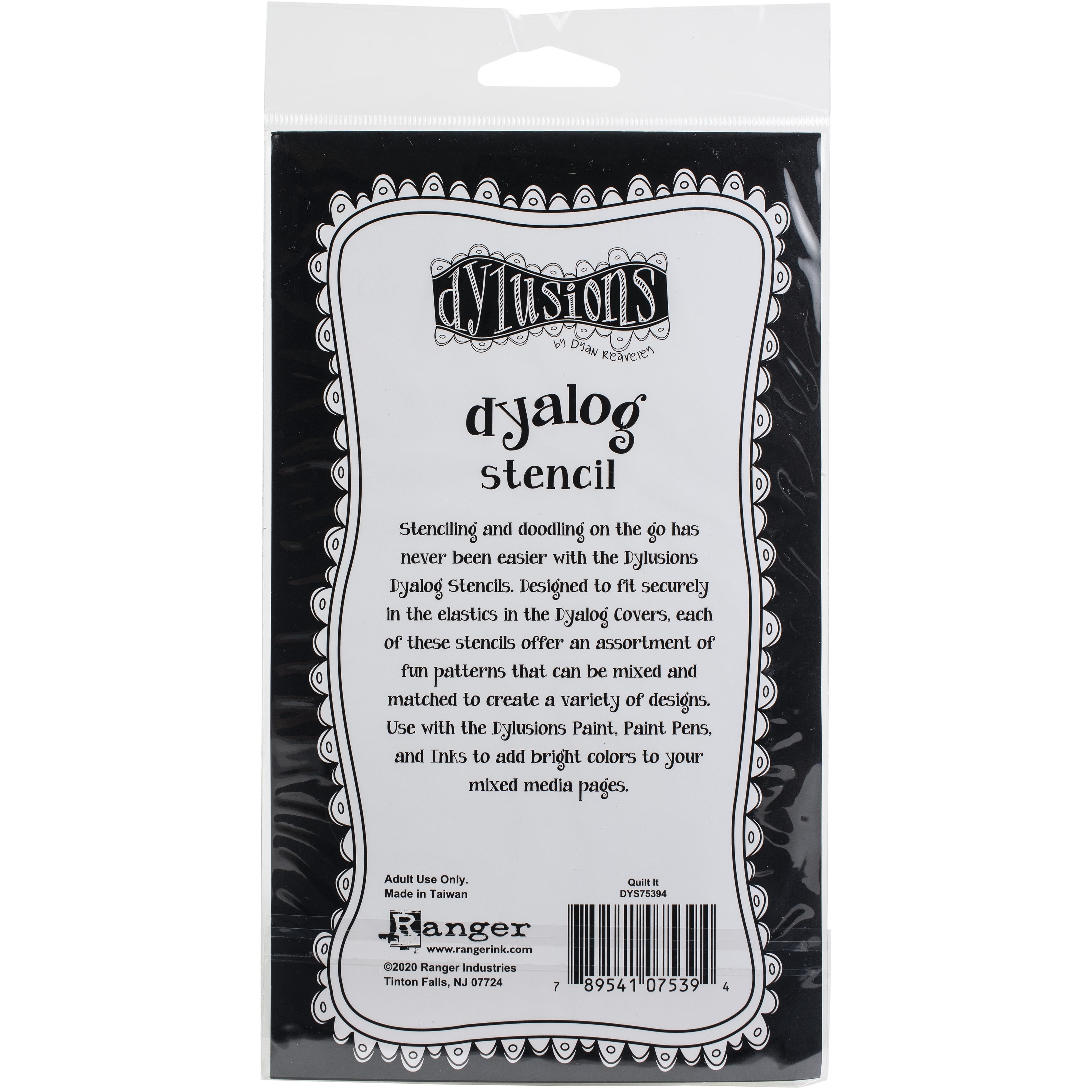 Dyan Reaveley's Dylusions Quilt It Dyalog Stencil