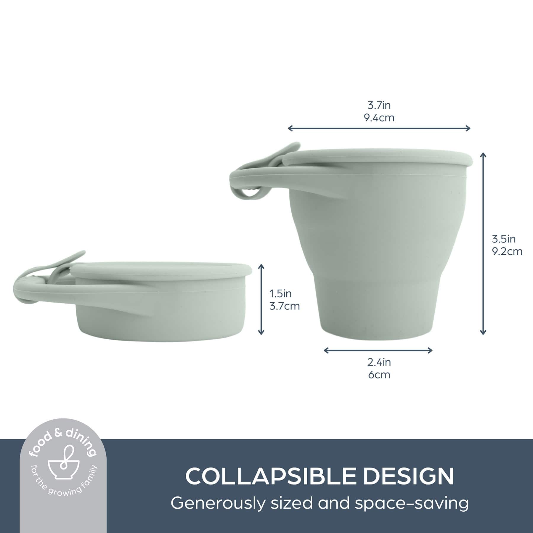 Dreambaby® Silicone Pop-Up Snack Cup, Seafoam Green