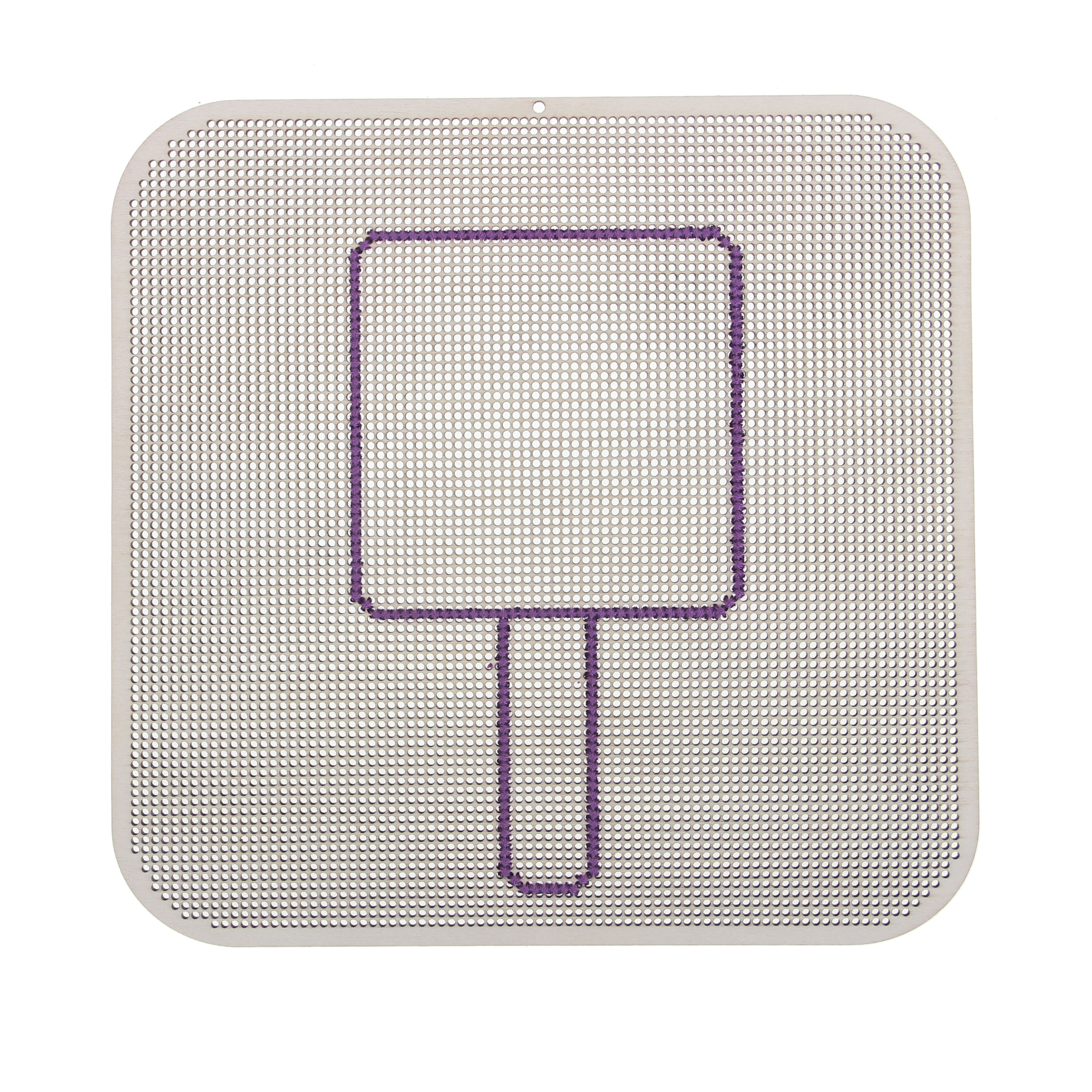 8" Square Cross Stitch Wood Canvas, 2ct. by Loops & Threads®